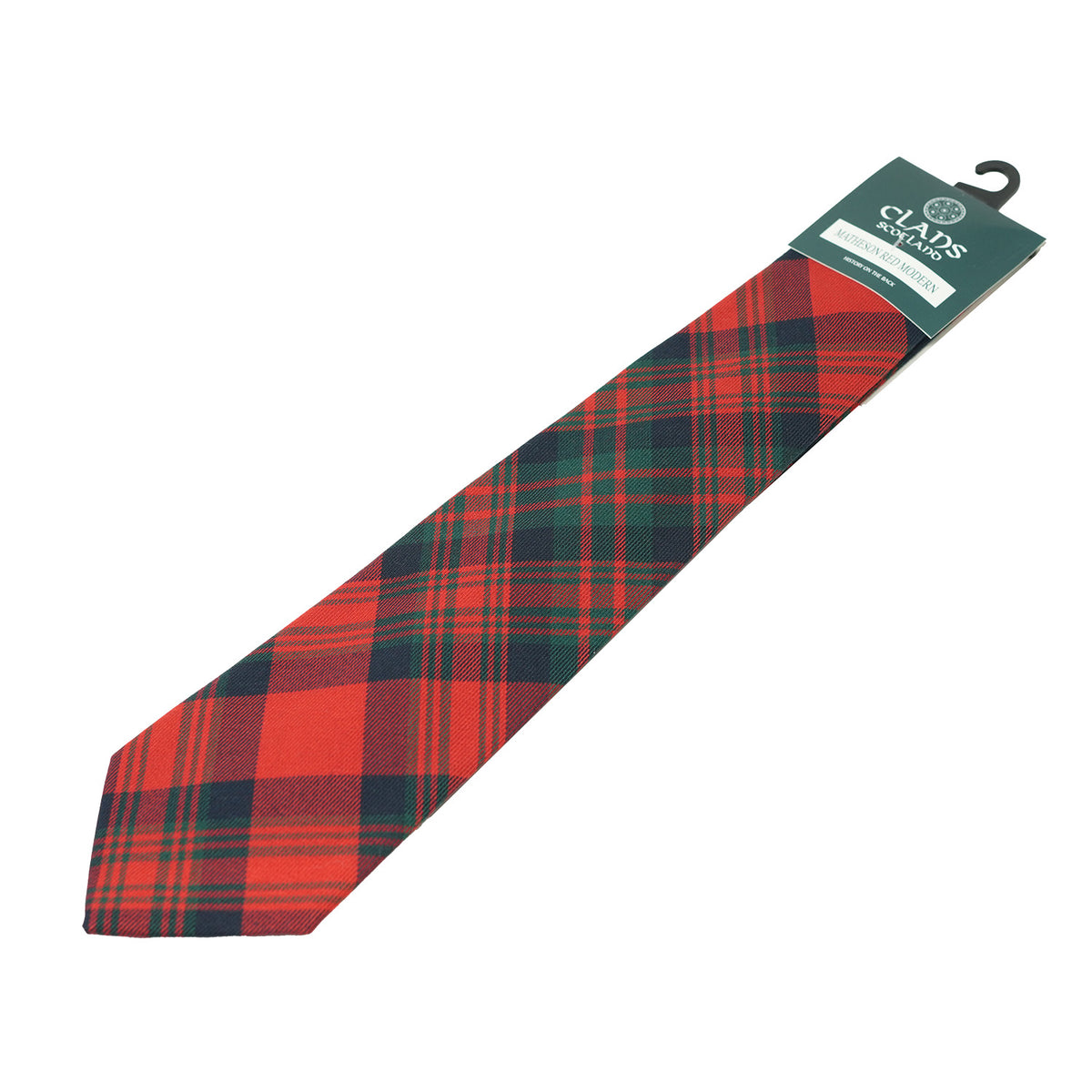 Traditional Scottish Clan Tartan Tie – Traditional Plaid Necktie - MATHESON RED