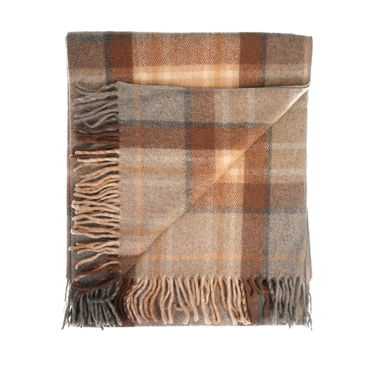 Highland Hearth – Recycled Wool Tartan Knee Blanket - MACKELLAR NATURAL
