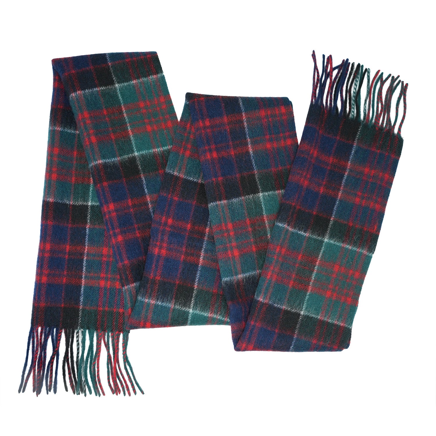 Tartan of Scotland 100% Pure New Wool Clan Scarf - MacDonald of Clanranald