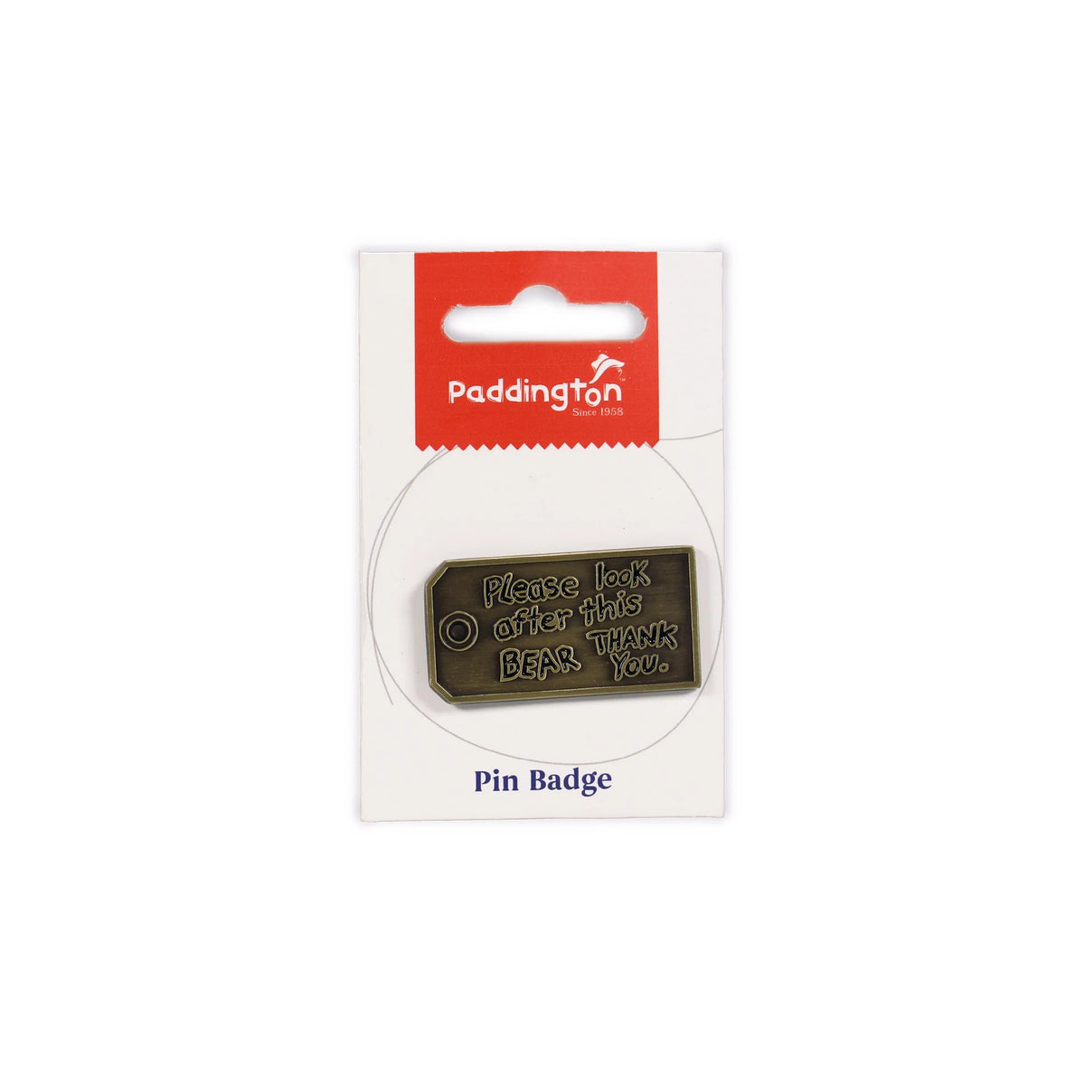 Paddington Bear “Please Look After This Bear” Enamel Pin Badge