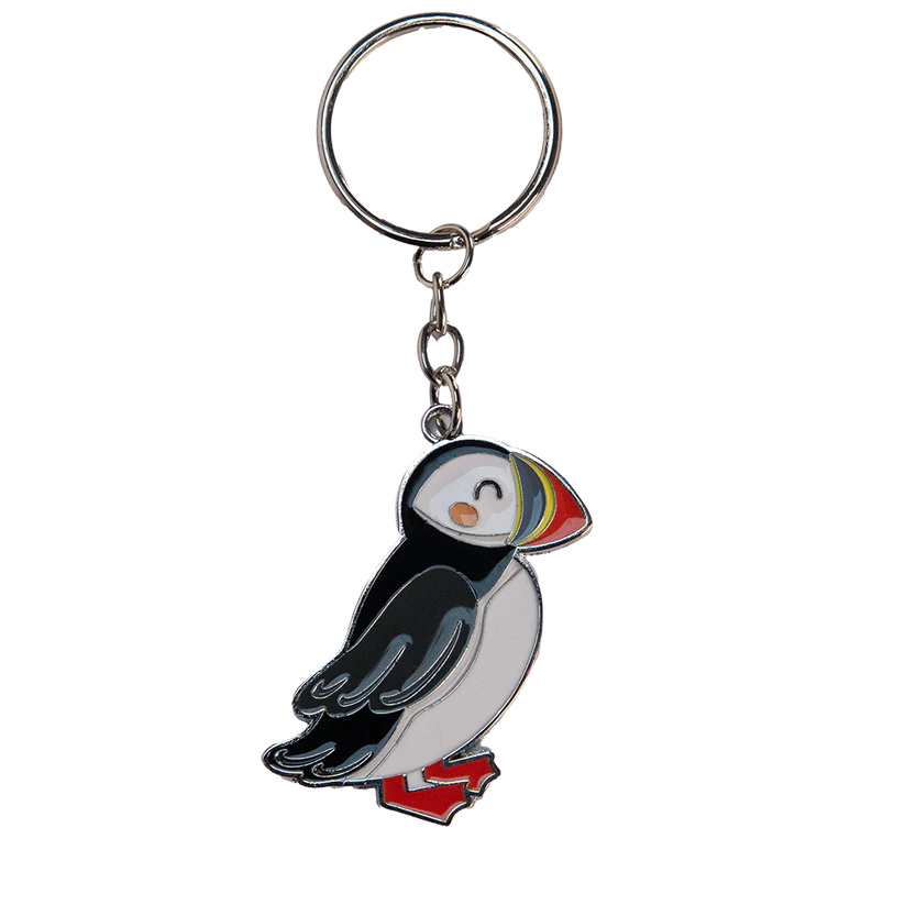 Scottish Keyrings – Metal & Charm Keyrings - Puffin