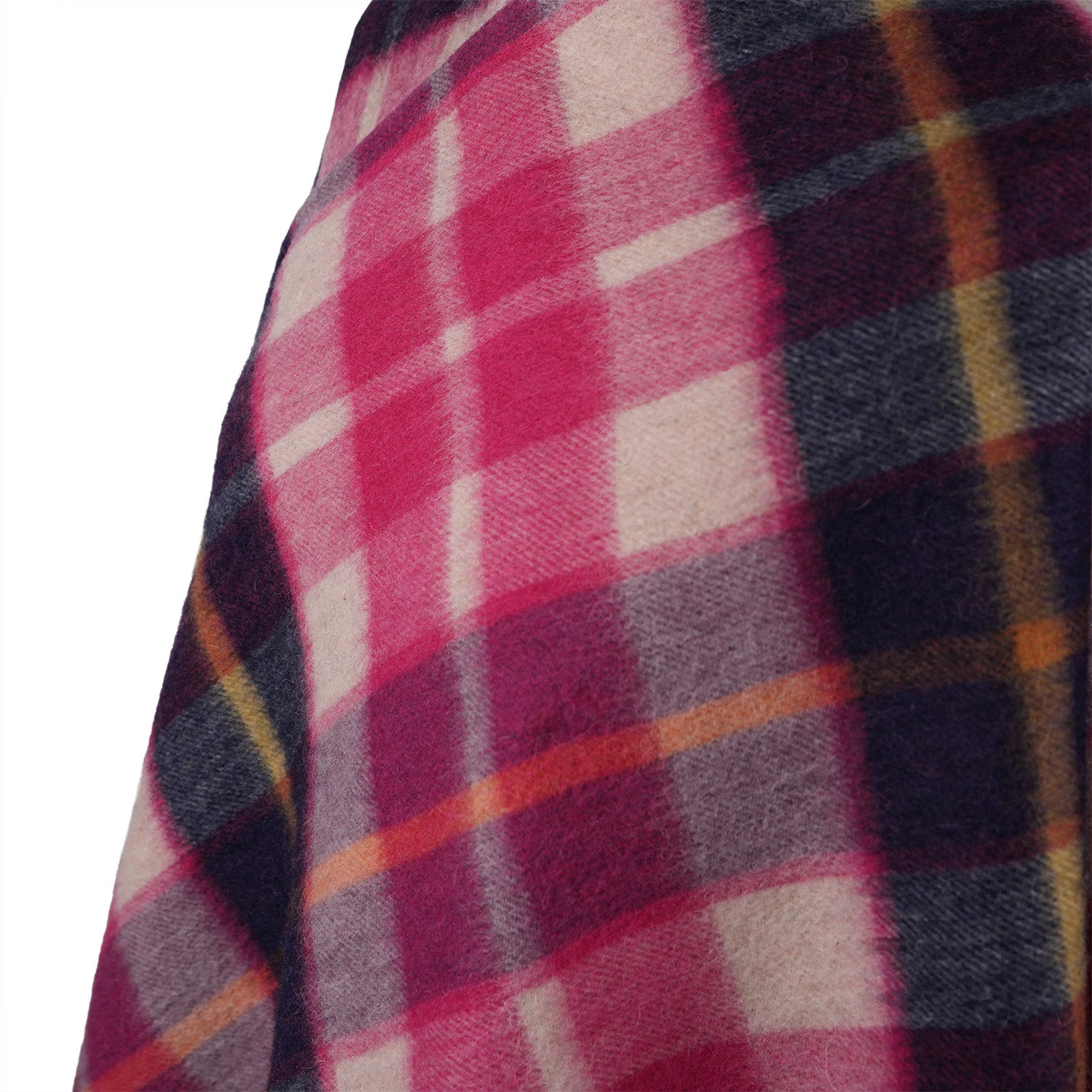 Edinburgh Lambswool Long Tartan Cape Cragg Check Eminence
