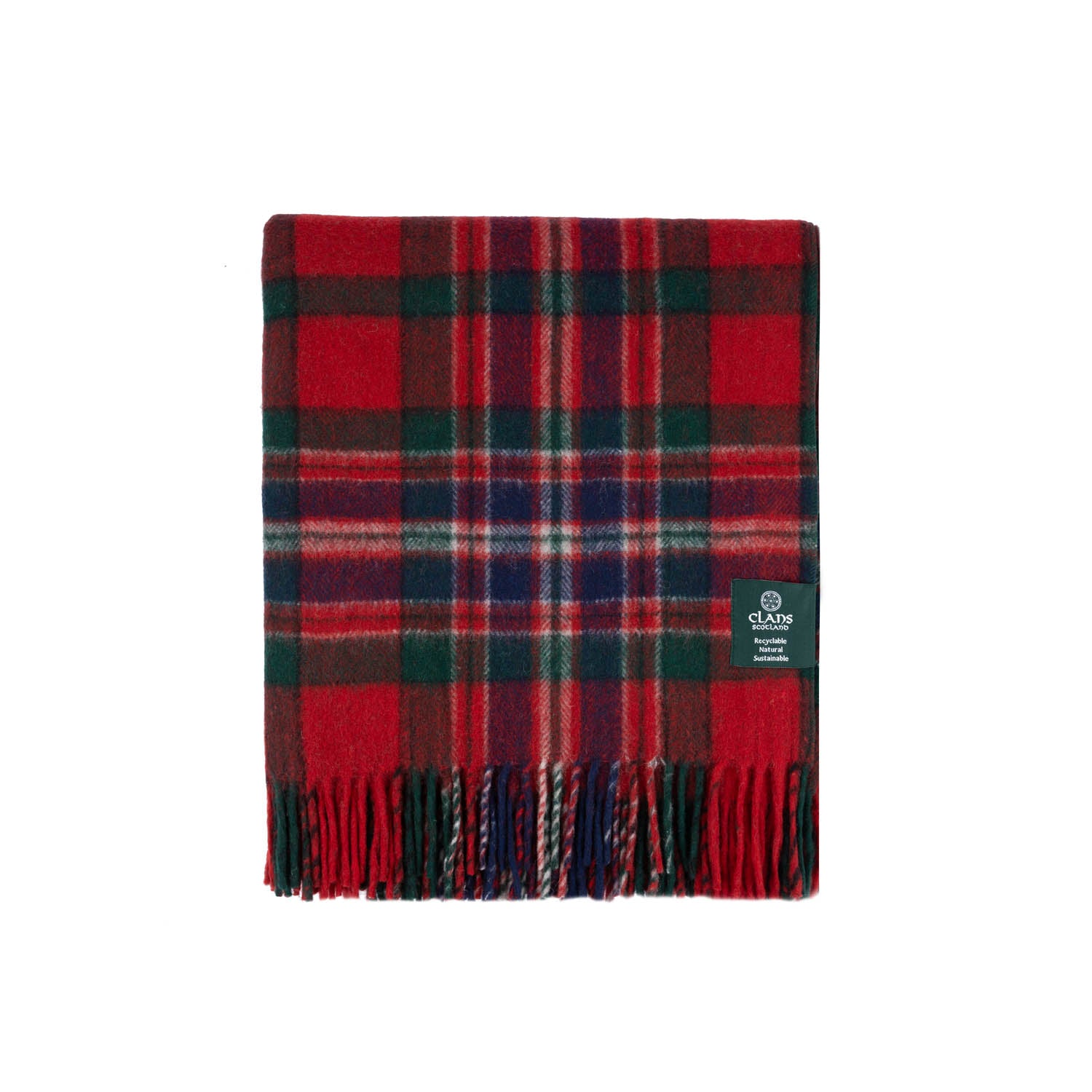 Highland Wool Blend Tartan Blanket Throw Macfarlane