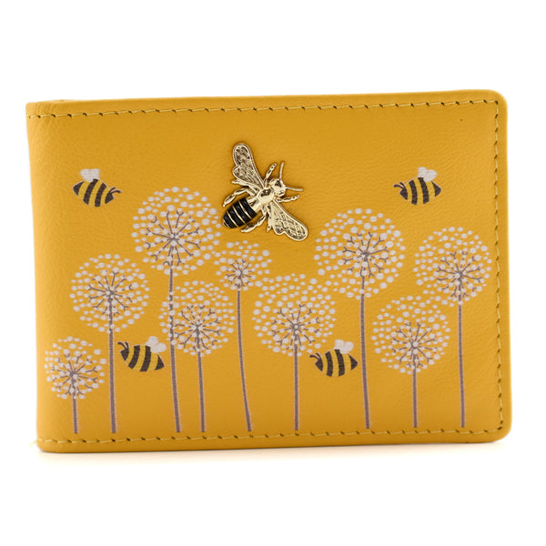 Moonflower Id And Card Holder Yellow