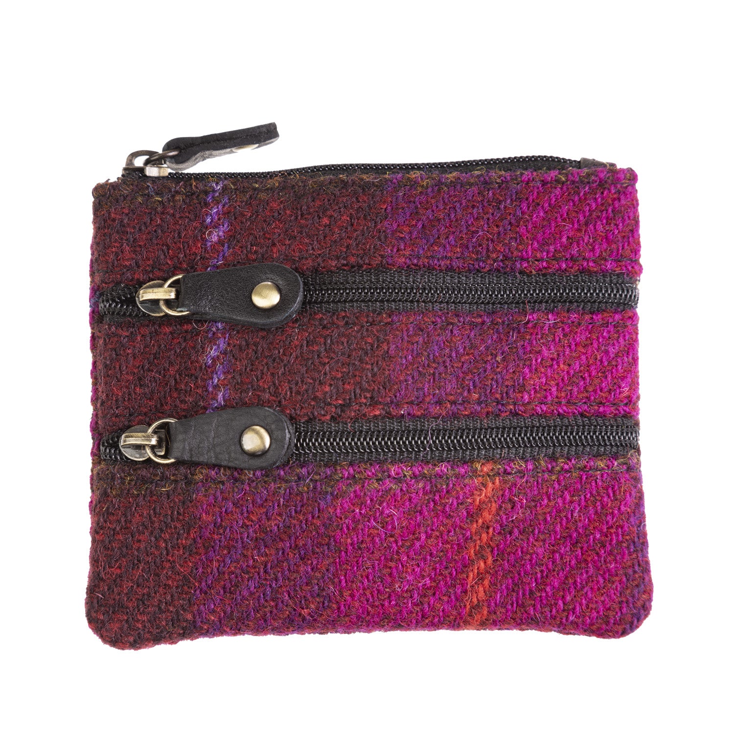 Ht Leather Coin Purse Cerise Check / Black