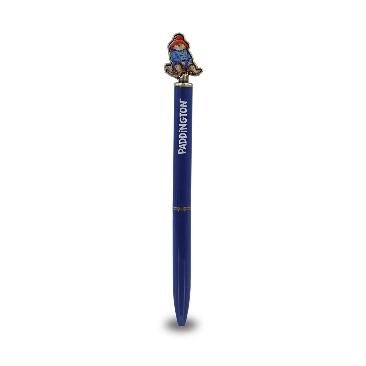 Paddington Bear Blue Metal Ballpoint Pen with Character Topper