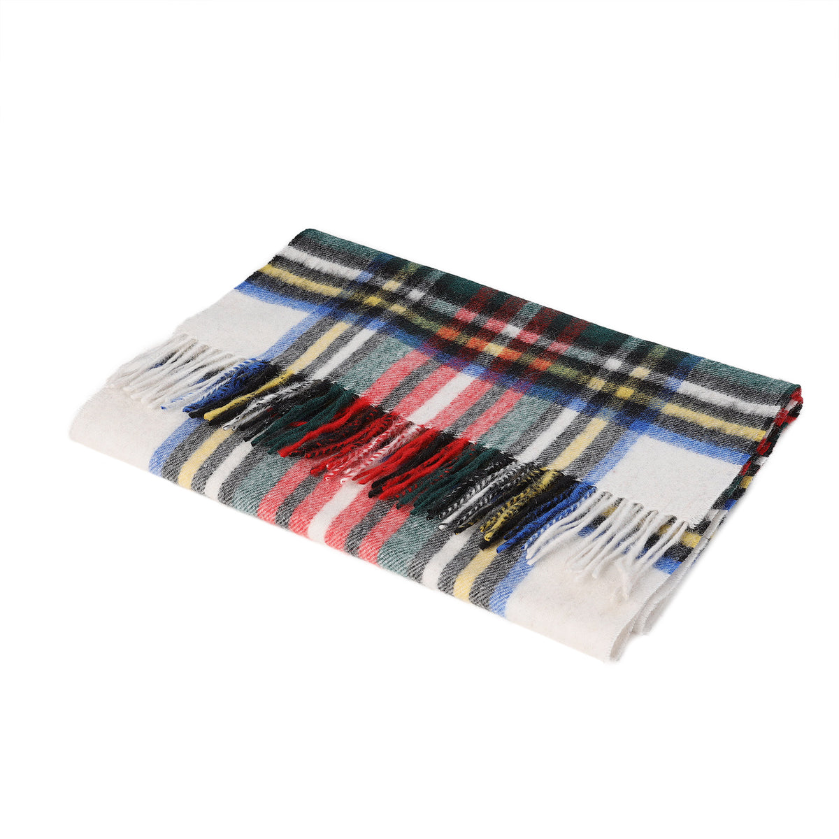 Heritage of Scotland 100% Lambswool Wide Scarf Soft Unisex Winter Wrap - Tartan & Check Designs - STEWART DRESS