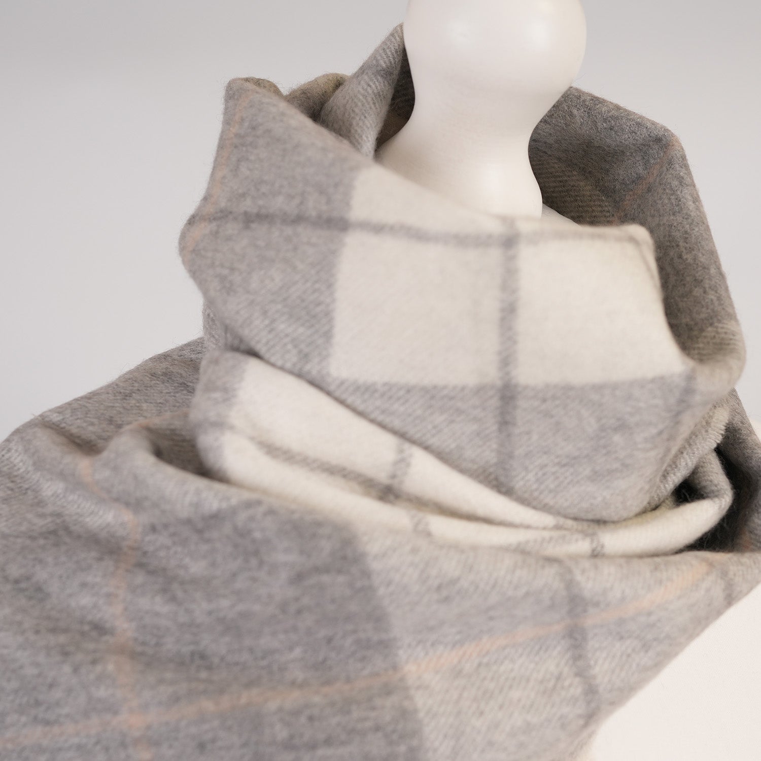 Edinburgh Cashmere Premium Lightweight Scarf - Ultra-Soft Luxury Wrap - NEWSOME GREY