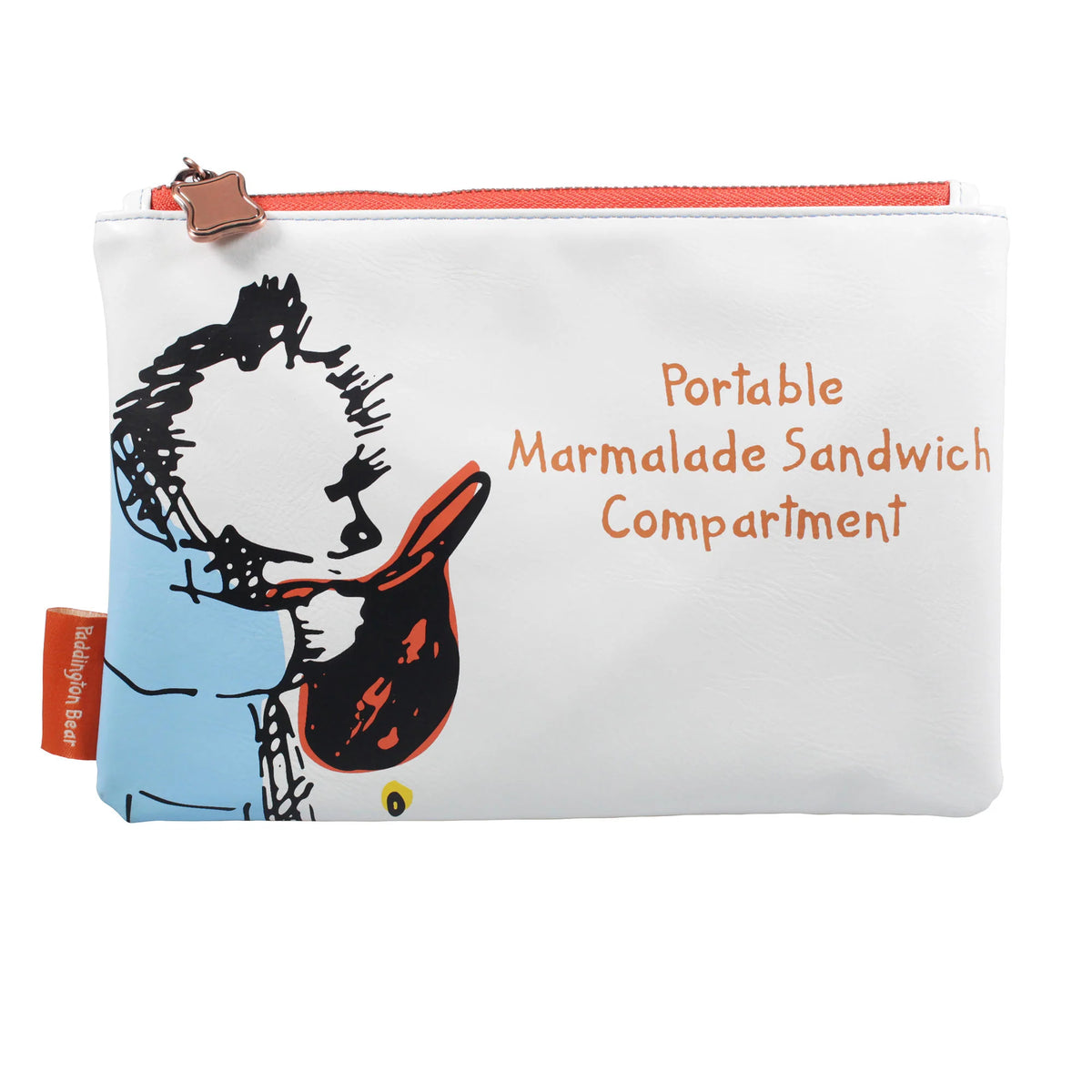 Paddington Bear Marmalade Pouch – Faux Leather Travel & Cosmetic Bag