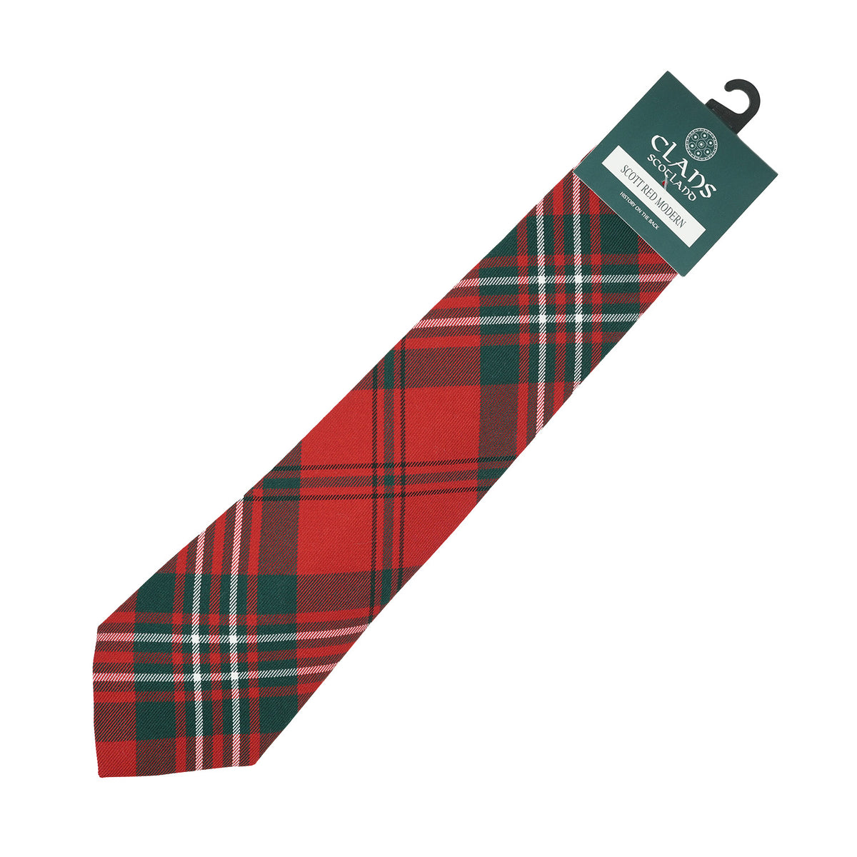 Traditional Scottish Clan Tartan Tie – Traditional Plaid Necktie - SCOTT RED