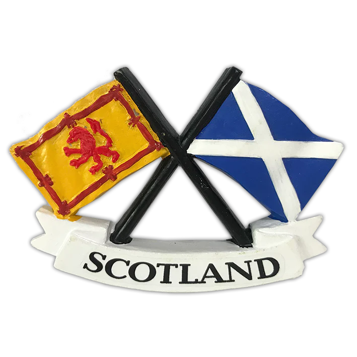 Scottish Polyresin Fridge Magnets – Fun Souvenirs with Iconic Designs - Scotland Crossflags