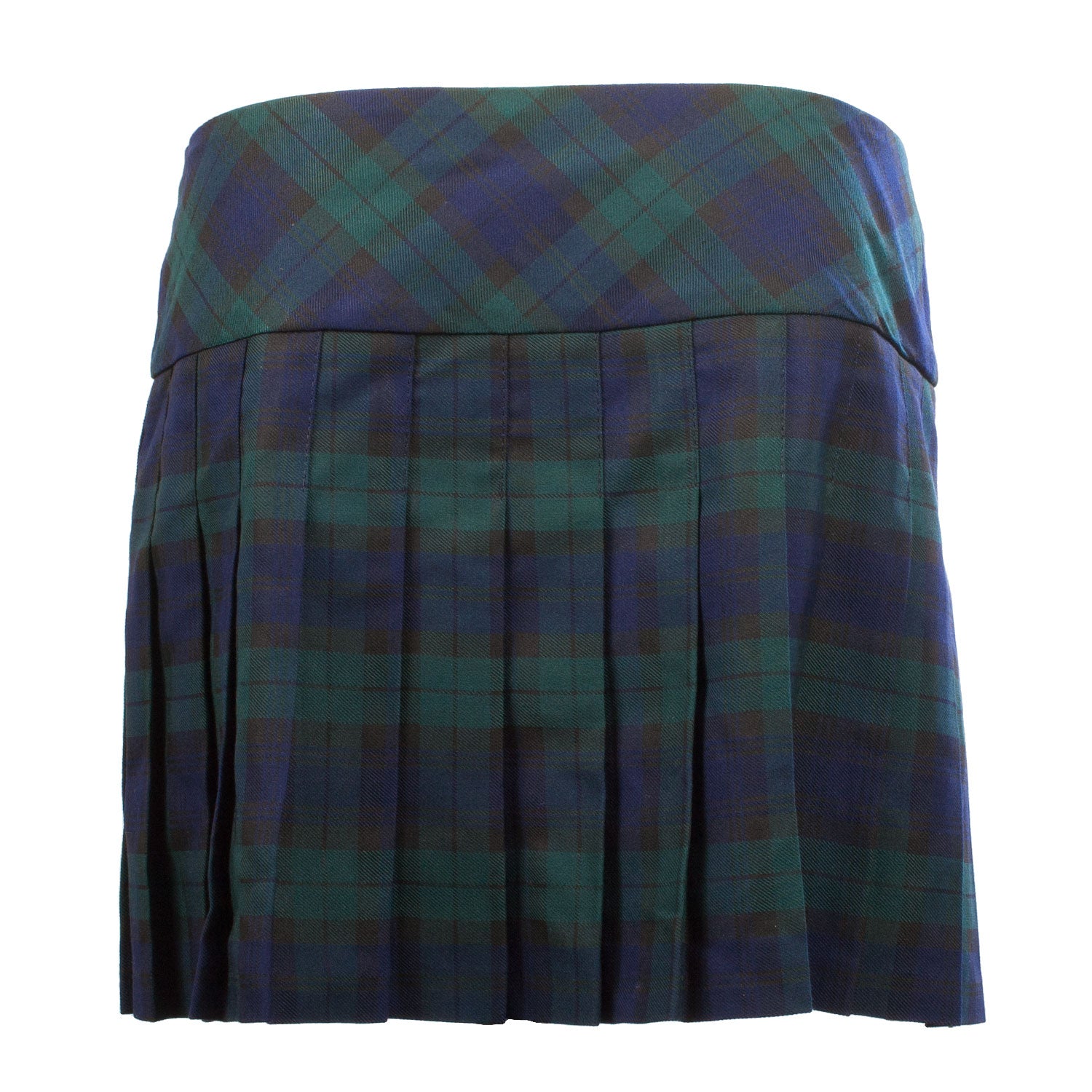 Ladies Tartan Billie Kilted Skirt Black Watch