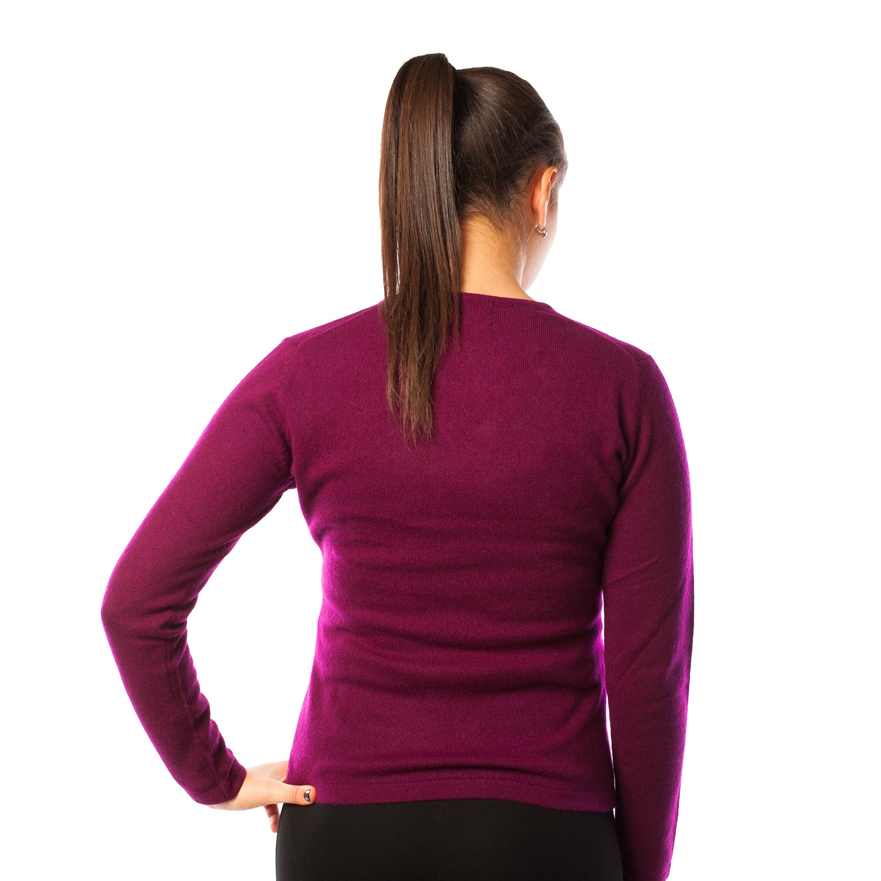 100% Cashmere Women's Fashion V-Neck Jumper Eminence