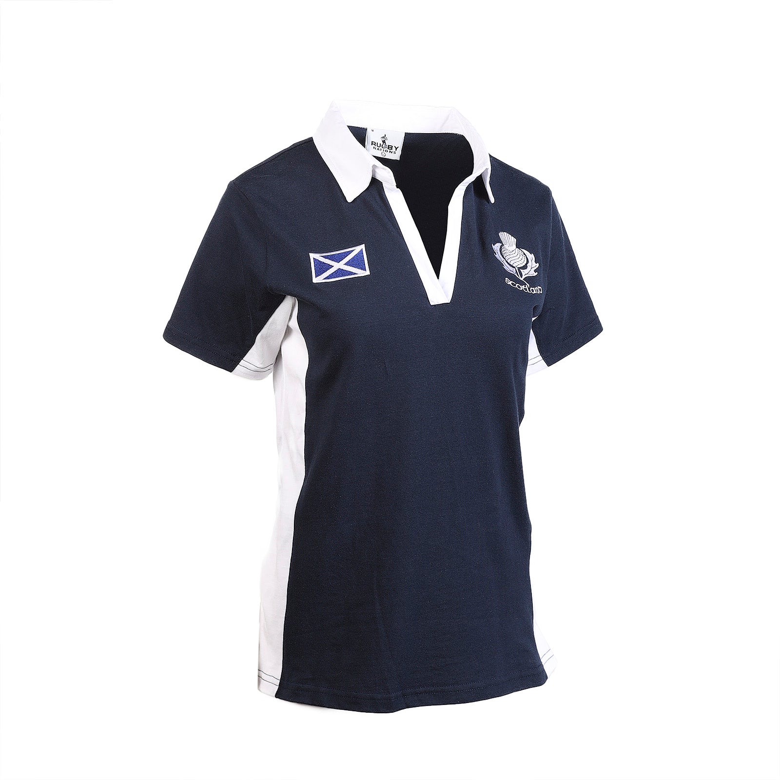 Ladies S/S New Contrast Rugby Top