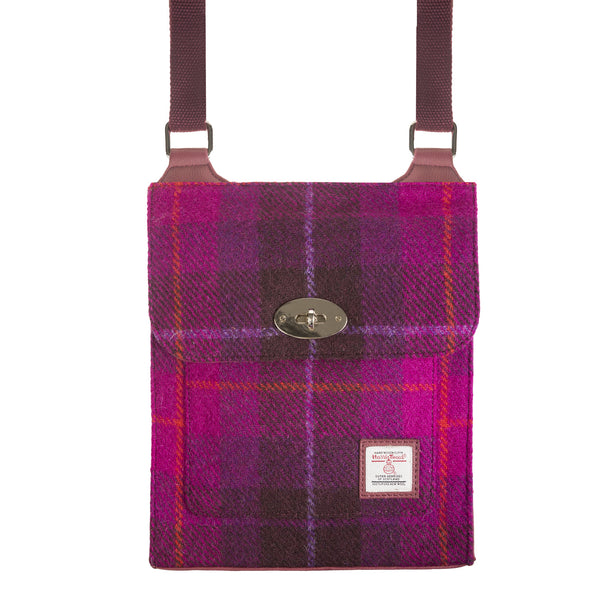 Satchel Bag Purple Check