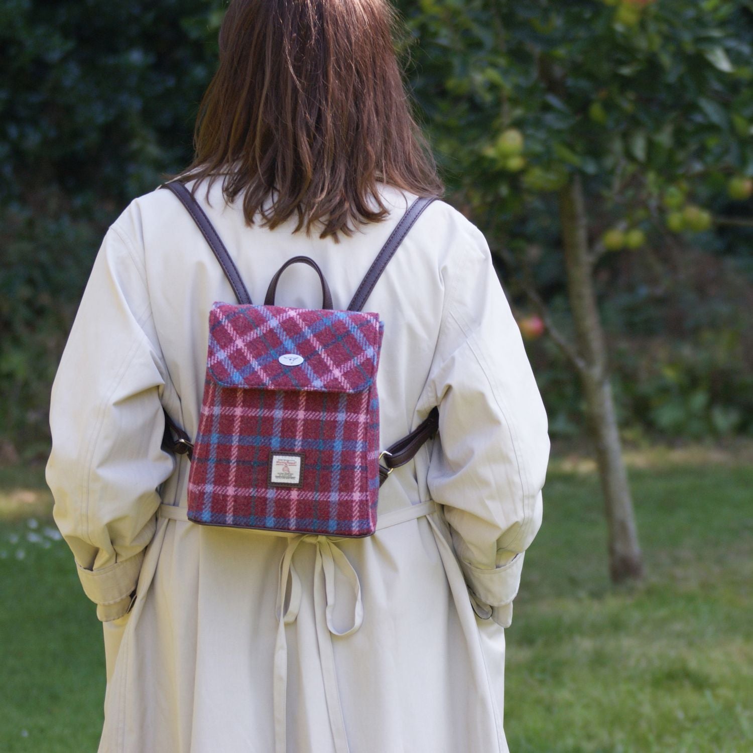 Harris Tweed Tummel Mini Backpack - Small Backpack with Phone Pocket