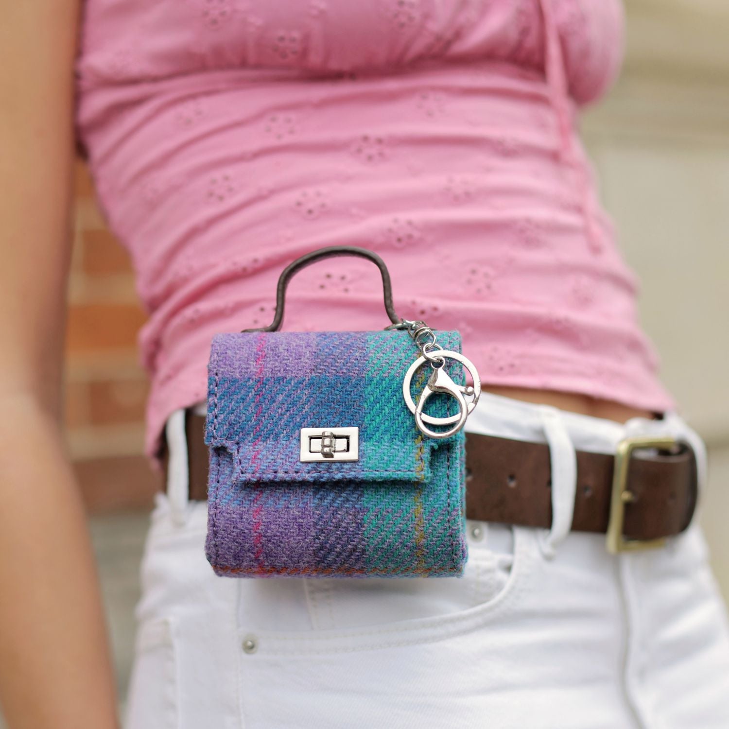 Harris Tweed Nochty Really Wee Bag - Mini Tartan Handbag