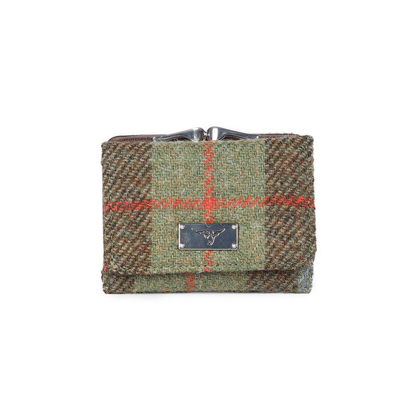 Unst Clasp Purse With Card Section Macleod Tartan