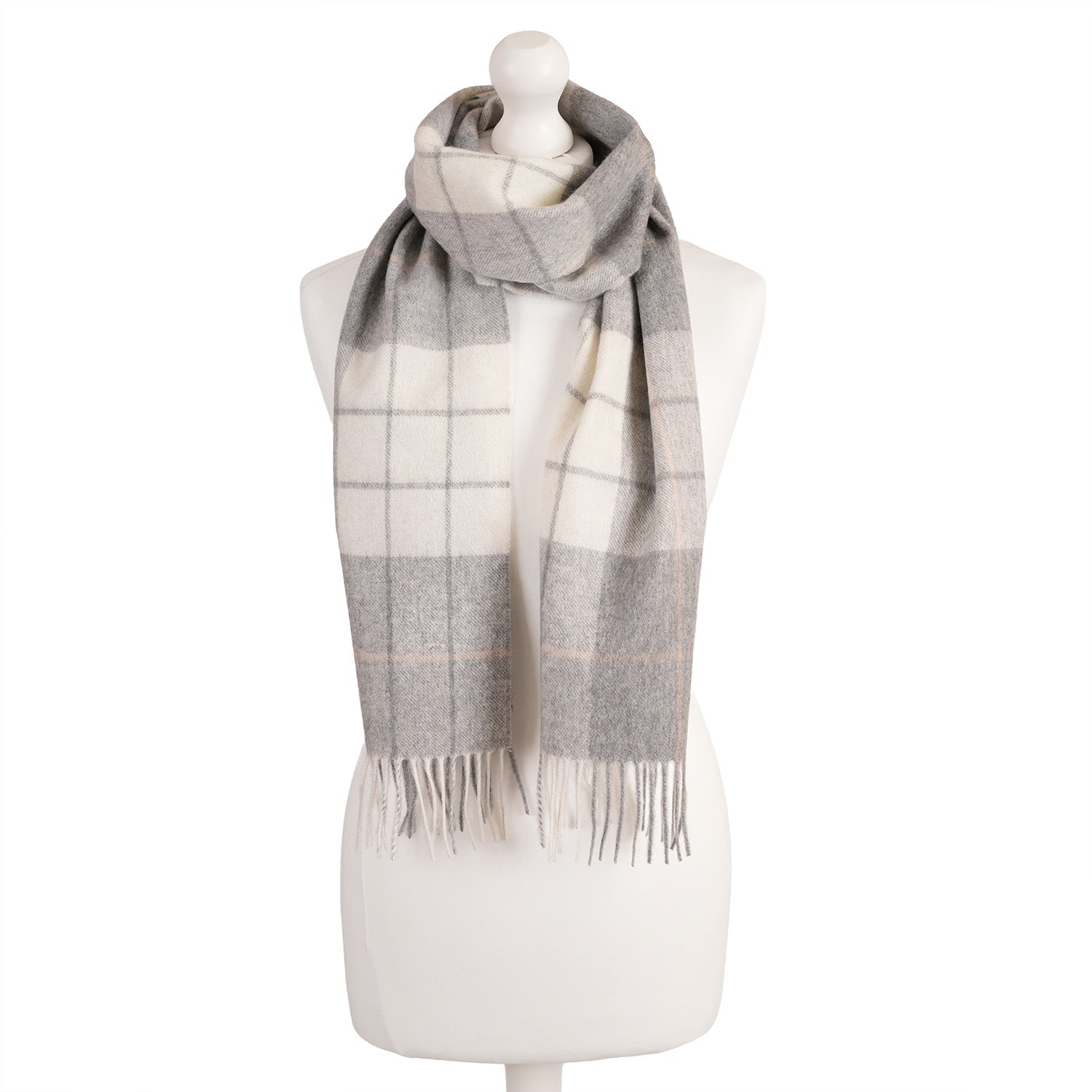 Edinburgh Cashmere Premium Lightweight Scarf - Ultra-Soft Luxury Wrap - NEWSOME GREY