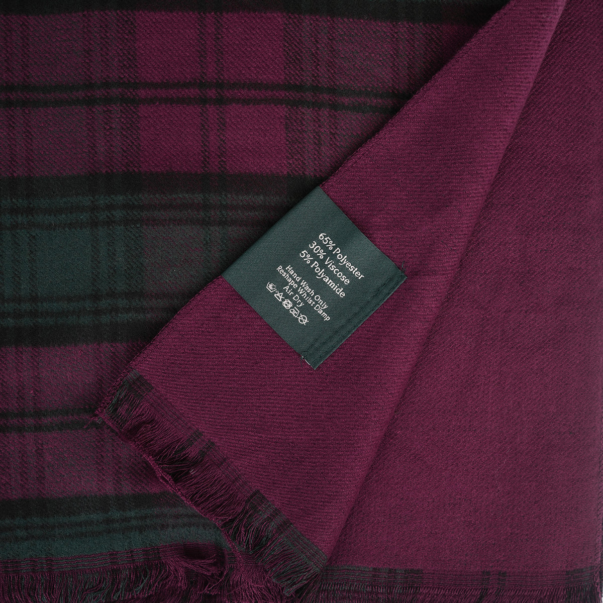The Highland Wrap: Reversible Ultra-Soft Tartan Stole - Lindsay