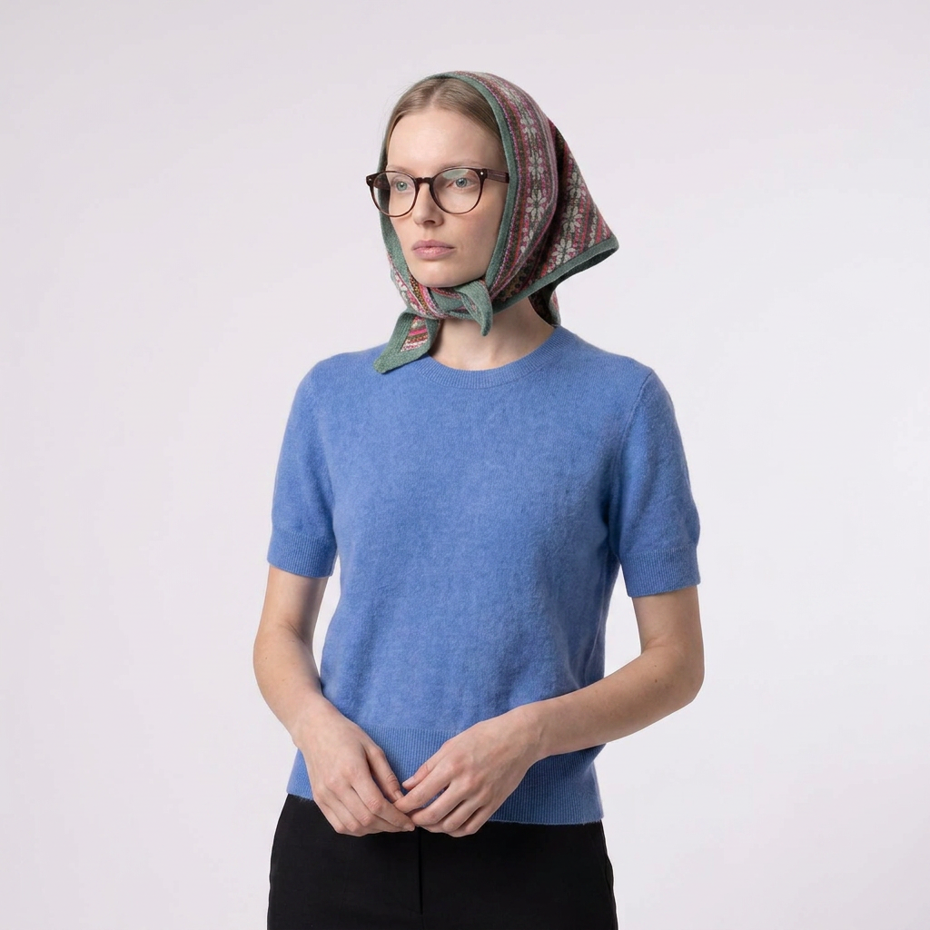 Women’s Lambswool Fair Isle Neck Scarf – Made in Scotland - STRATH