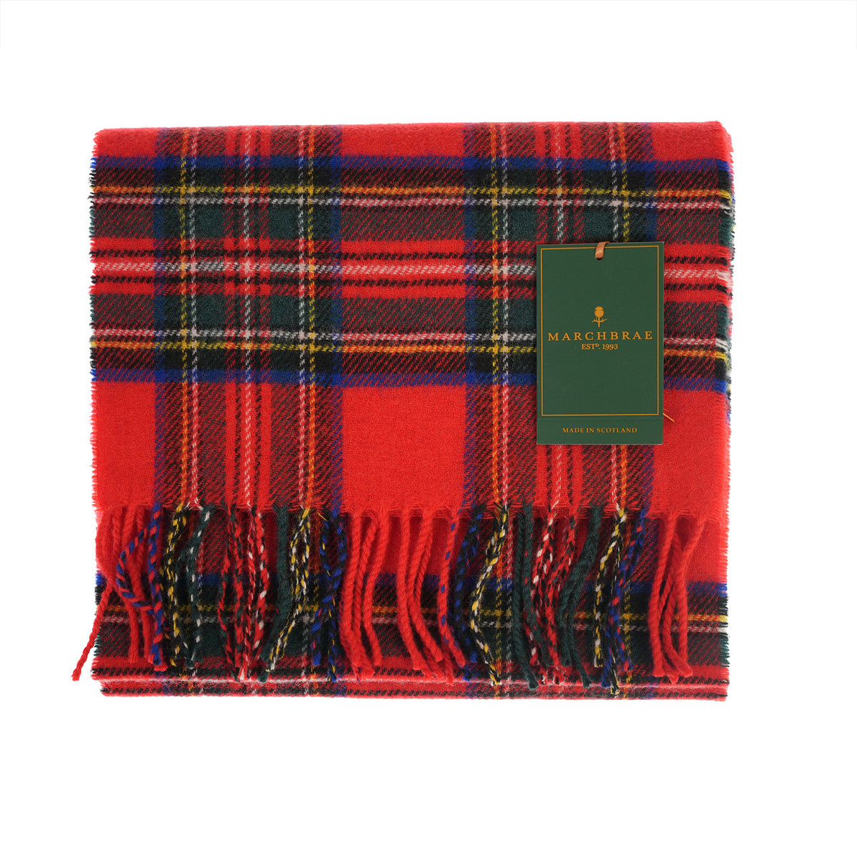 100% Lambswool Scarf – Traditional Tartan & Check Designs - Made in Scotland - Stewart Royal