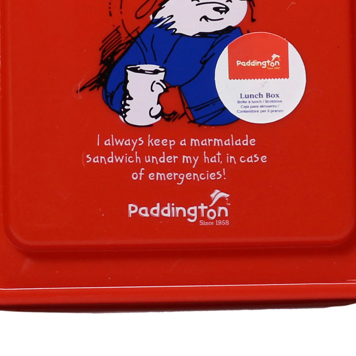 Paddington Bear Marmalade Sandwich Lunch Box – BPA-Free