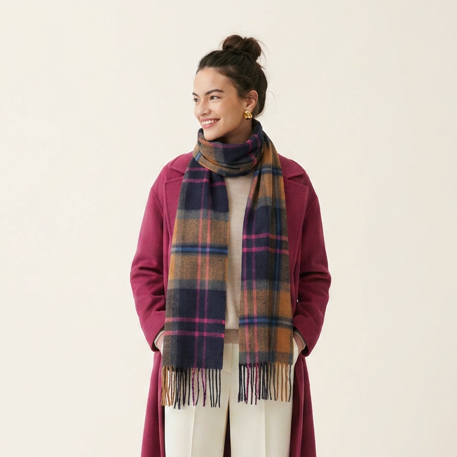 Tartan Weaving Mill 100% Pure Cashmere Scarf – Made in Scotland - ALBA VICUNA