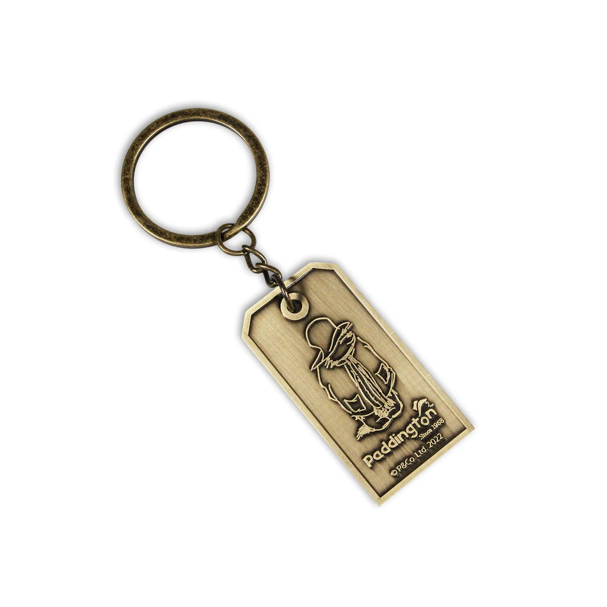 Paddington Bear Gold Luggage Tag Keyring – Boxed