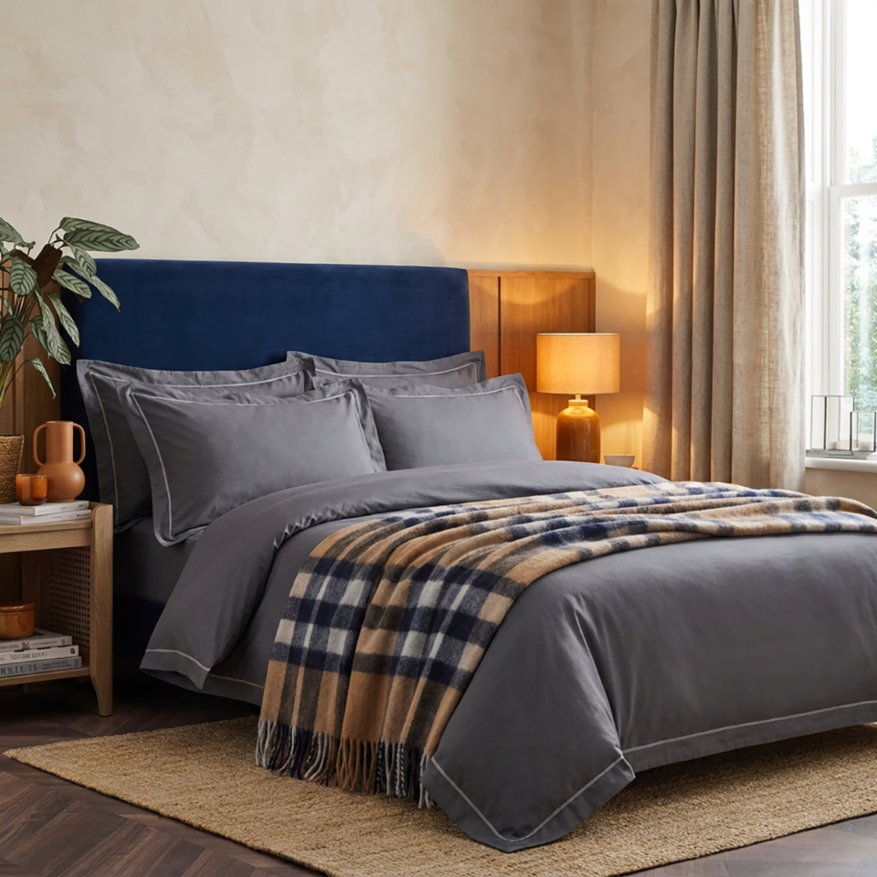 Scottish Tartan Wool-Blend Blanket Throw – Highland Comfort - EXPLODED SCOTTY THOMSON CAMEL
