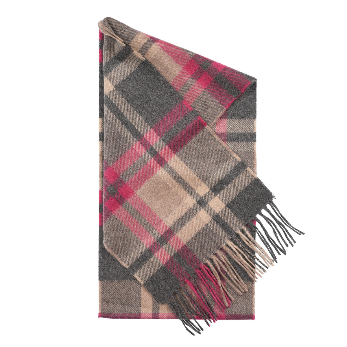 Tartan Weaving Mill 100% Pure Cashmere Scarf – Made in Scotland - AMPLIFIED RUBY