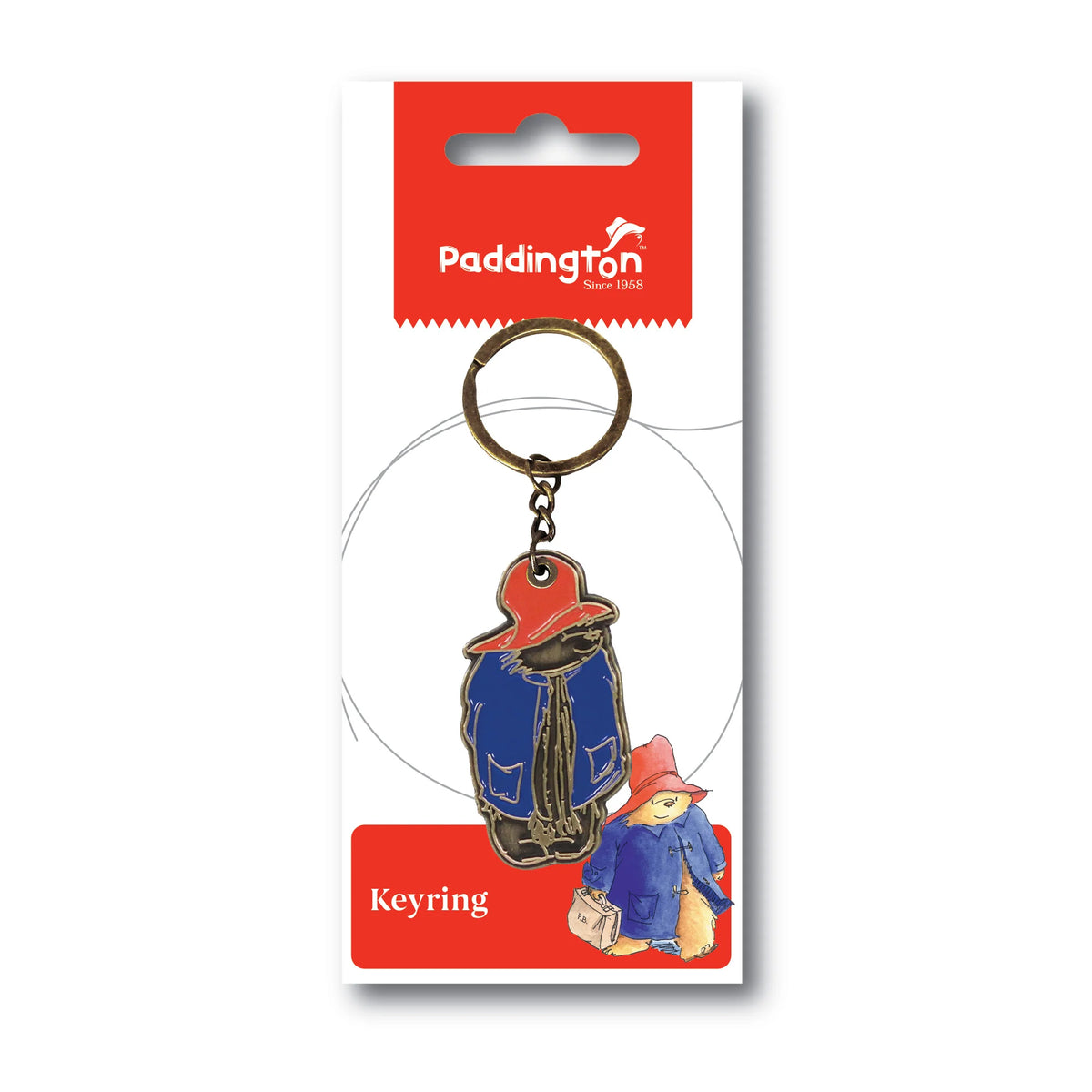 Paddington Bear Full-Length Metal & Enamel Keyring