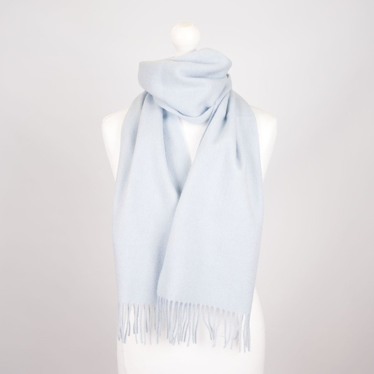Edinburgh 100% Lambswool Scarf – Premium Soft Wool Wrap - BABY BLUE