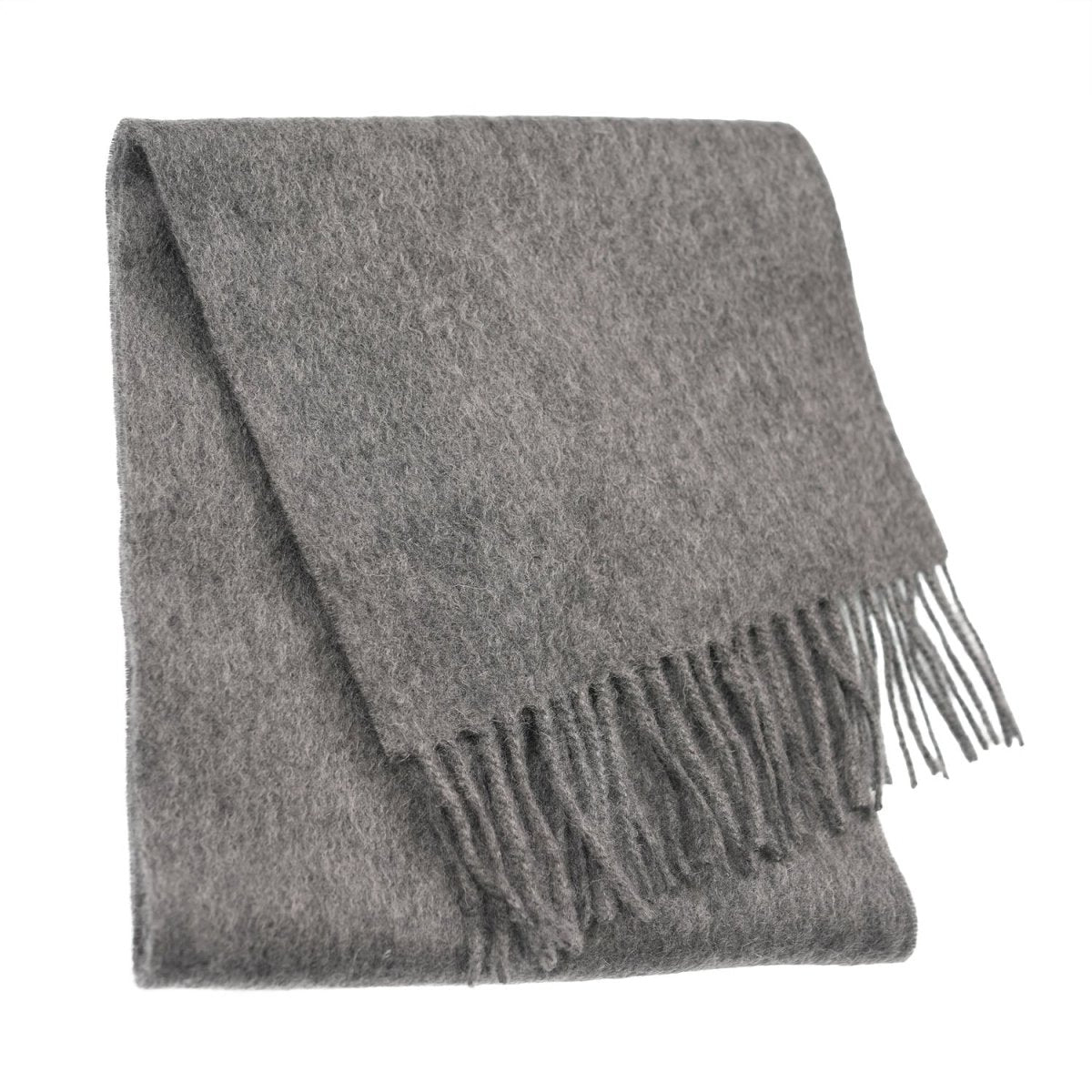 Edinburgh 100% Lambswool Scarf – Premium Soft Wool Wrap - DERBY GREY