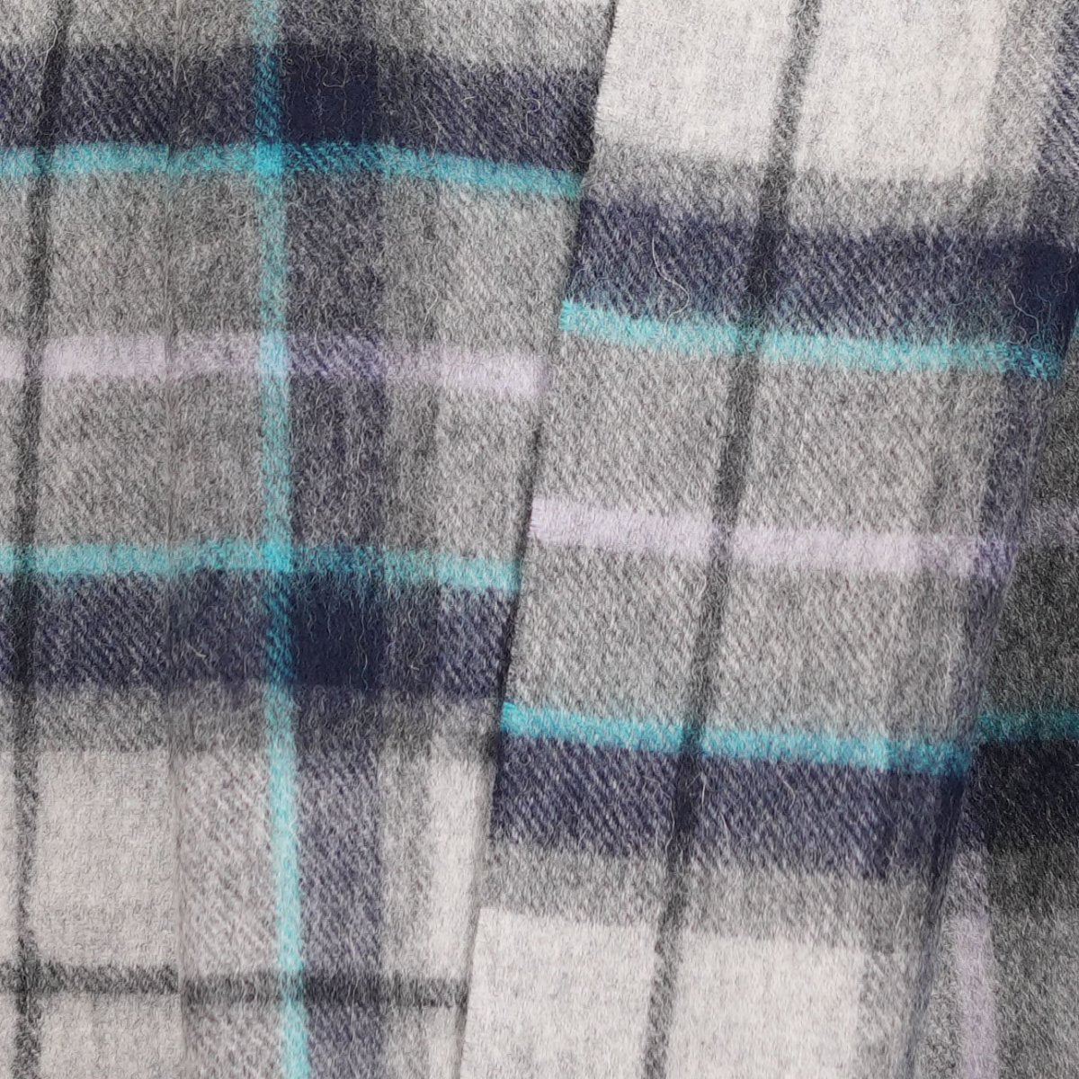 Edinburgh 100% Lambswool Scarf – Premium Soft Wool Wrap - TWEED TARTAN DOVER/GREY CHECK