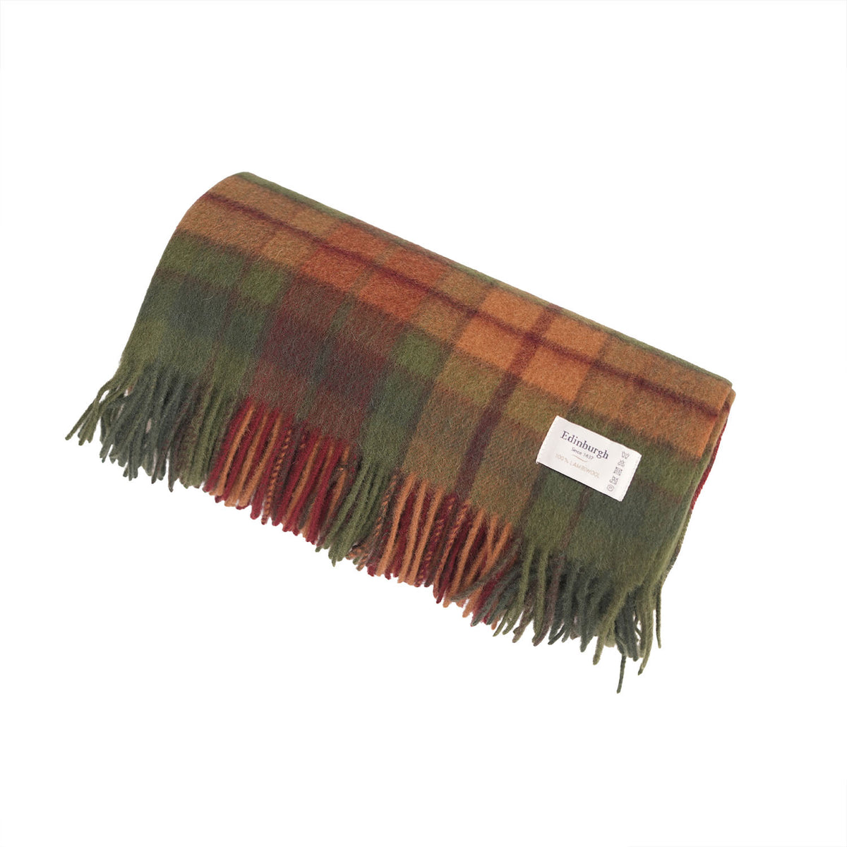 100% Pure Lambswool Blanket Throw – Luxury Soft Warm Wool Blanket - Home Décor - Buchanan Autumn