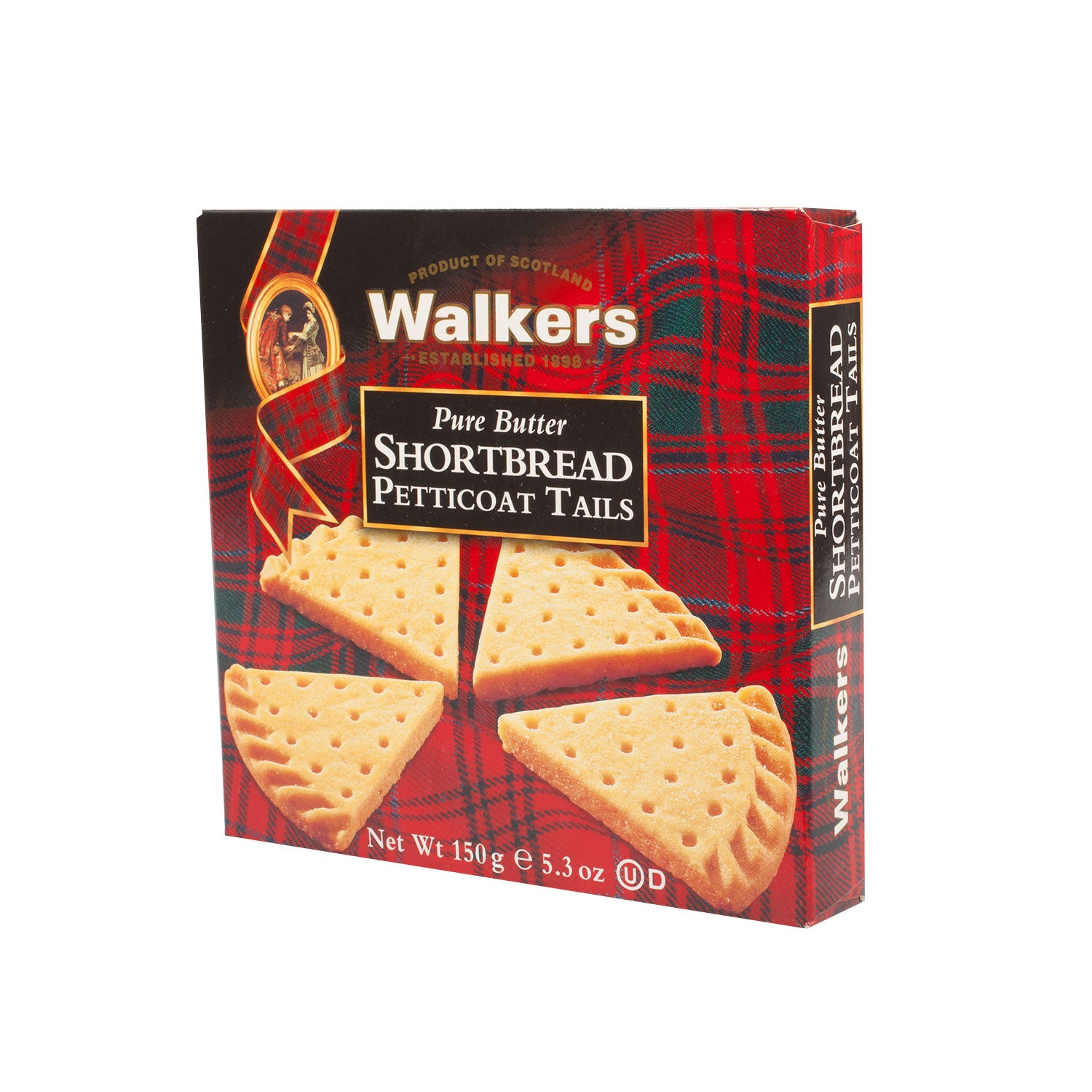 Walkers Pure Butter Shortbread Petticoat Tails 150G Carton Box