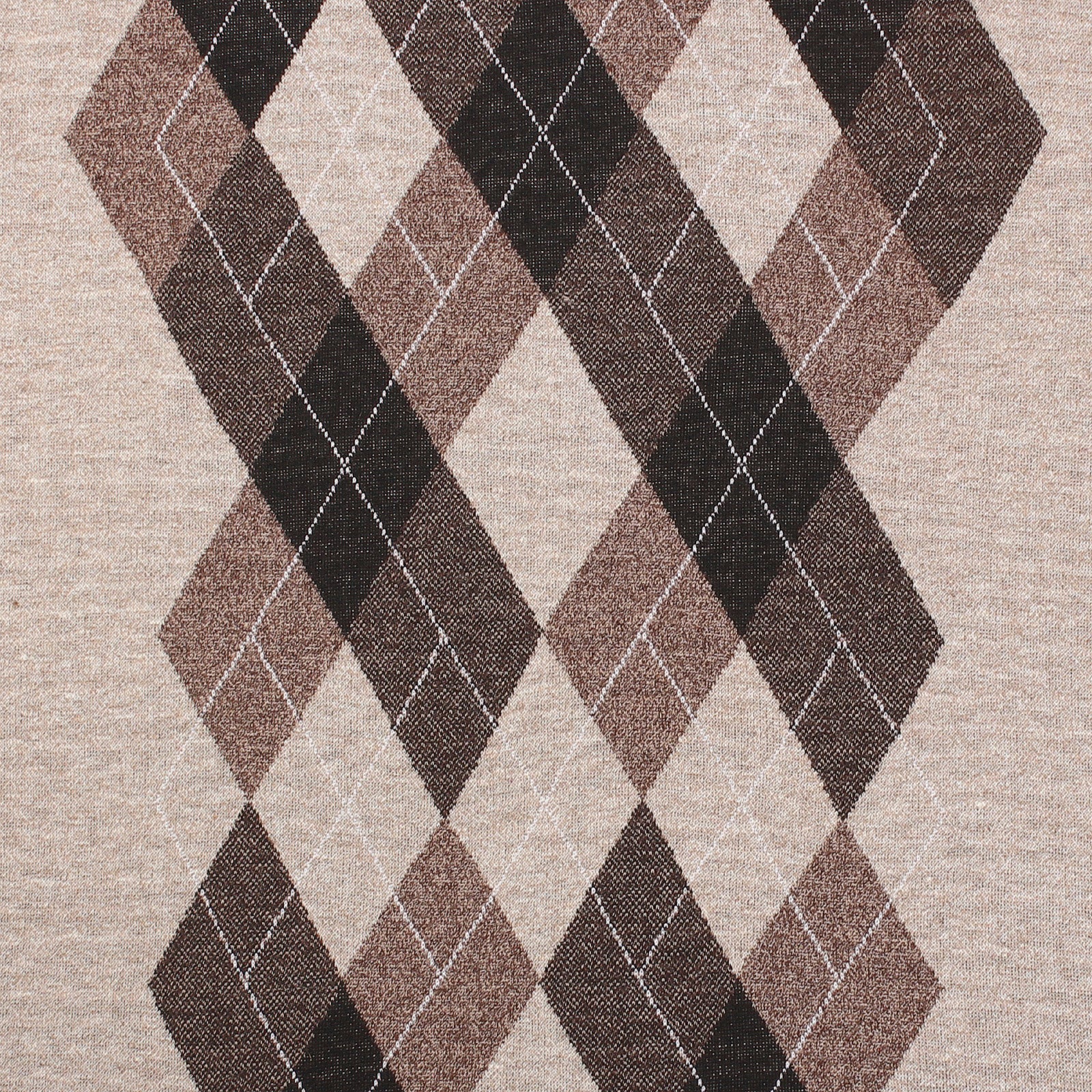 Argyle Ballantrae Jumper Crew Neck Beige Melange