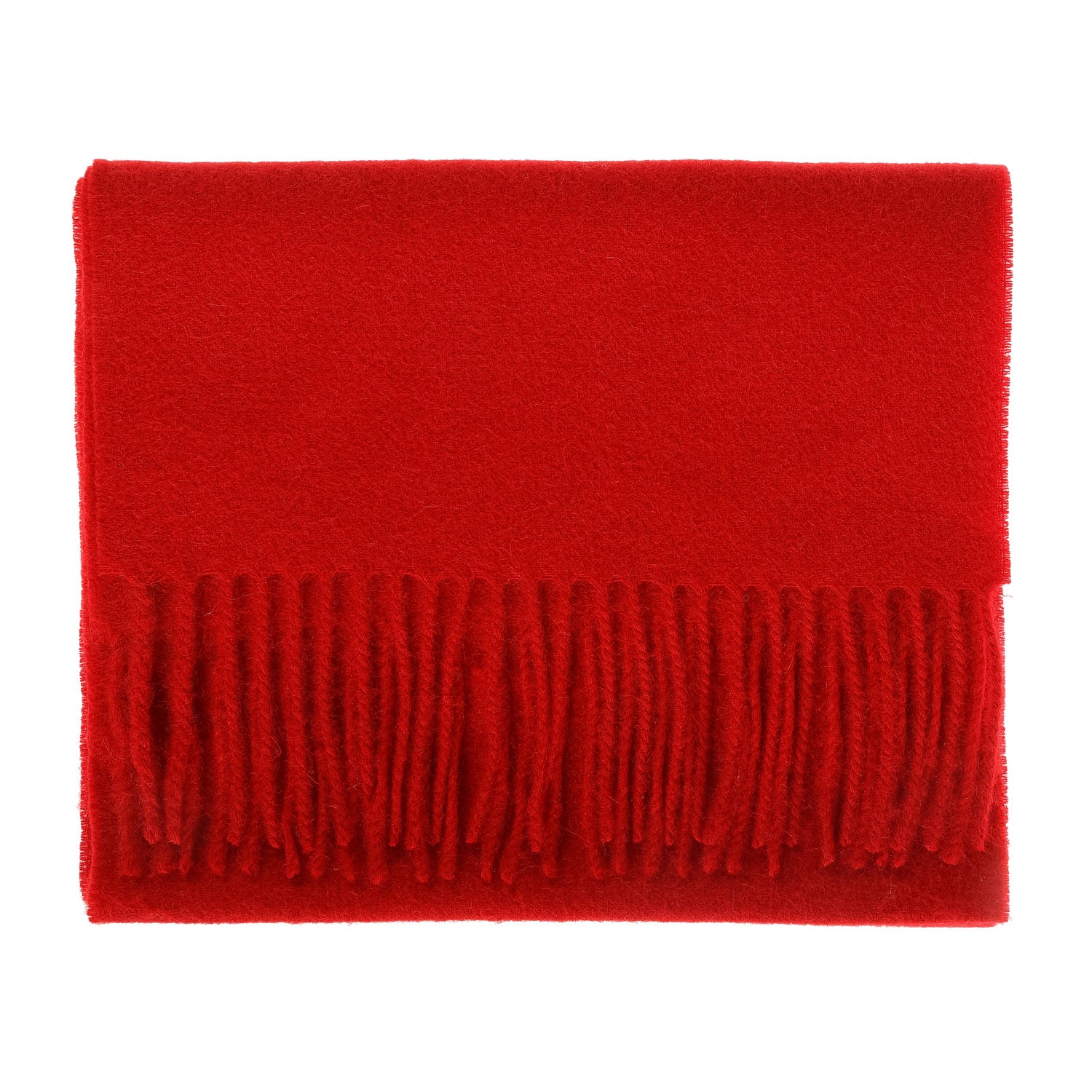 Edinburgh 100% Lambswool Tartan Scarf Red Rouge