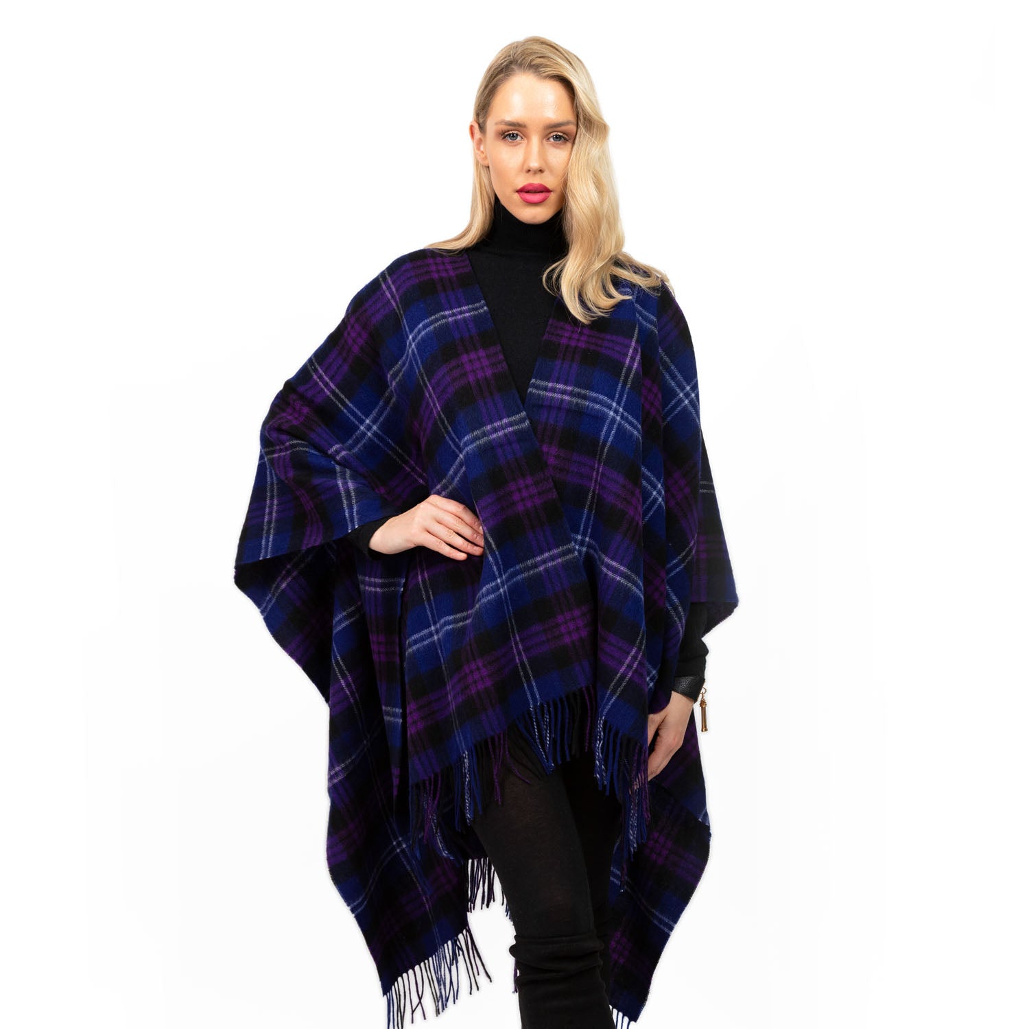 Edinburgh Lambswool Long Tartan Cape Heritage Of Scotland