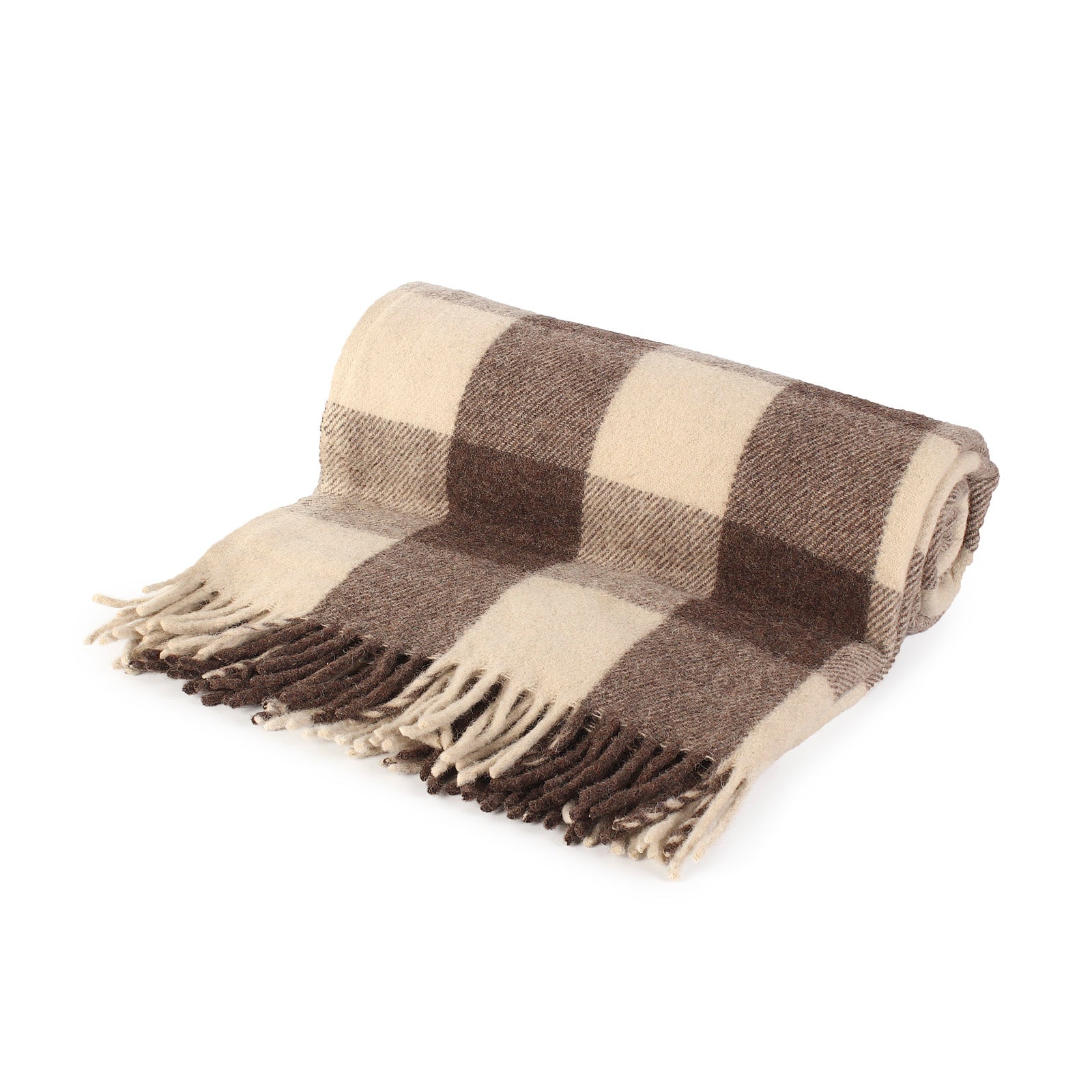 Recycled Wool Tartan Blanket Throw Jacob