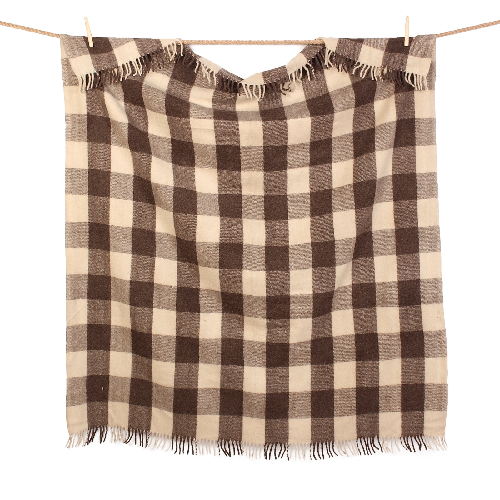 Recycled Wool Tartan Blanket Throw Jacob