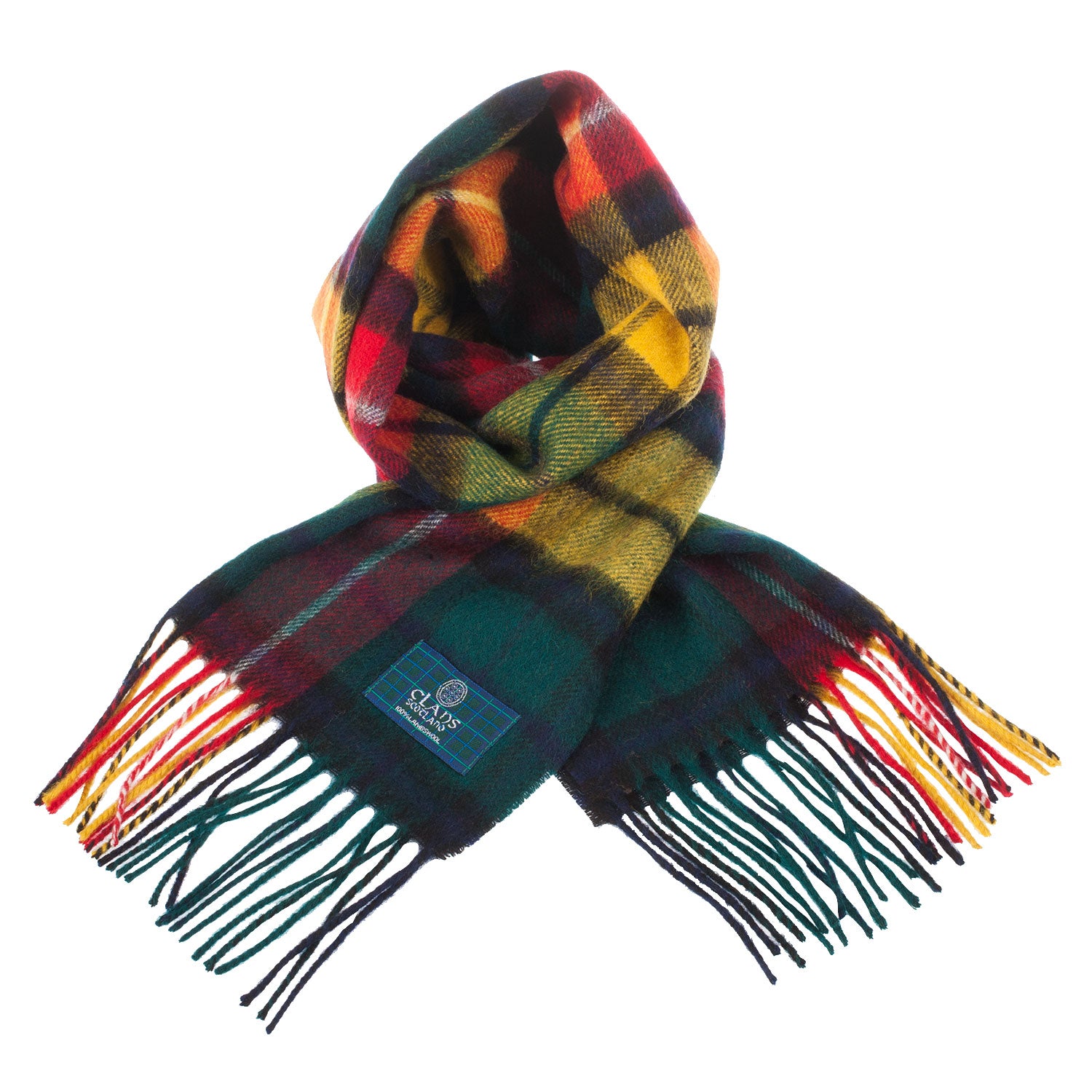 Lambswool Scottish Tartan Clan Scarf Buchanan Modern