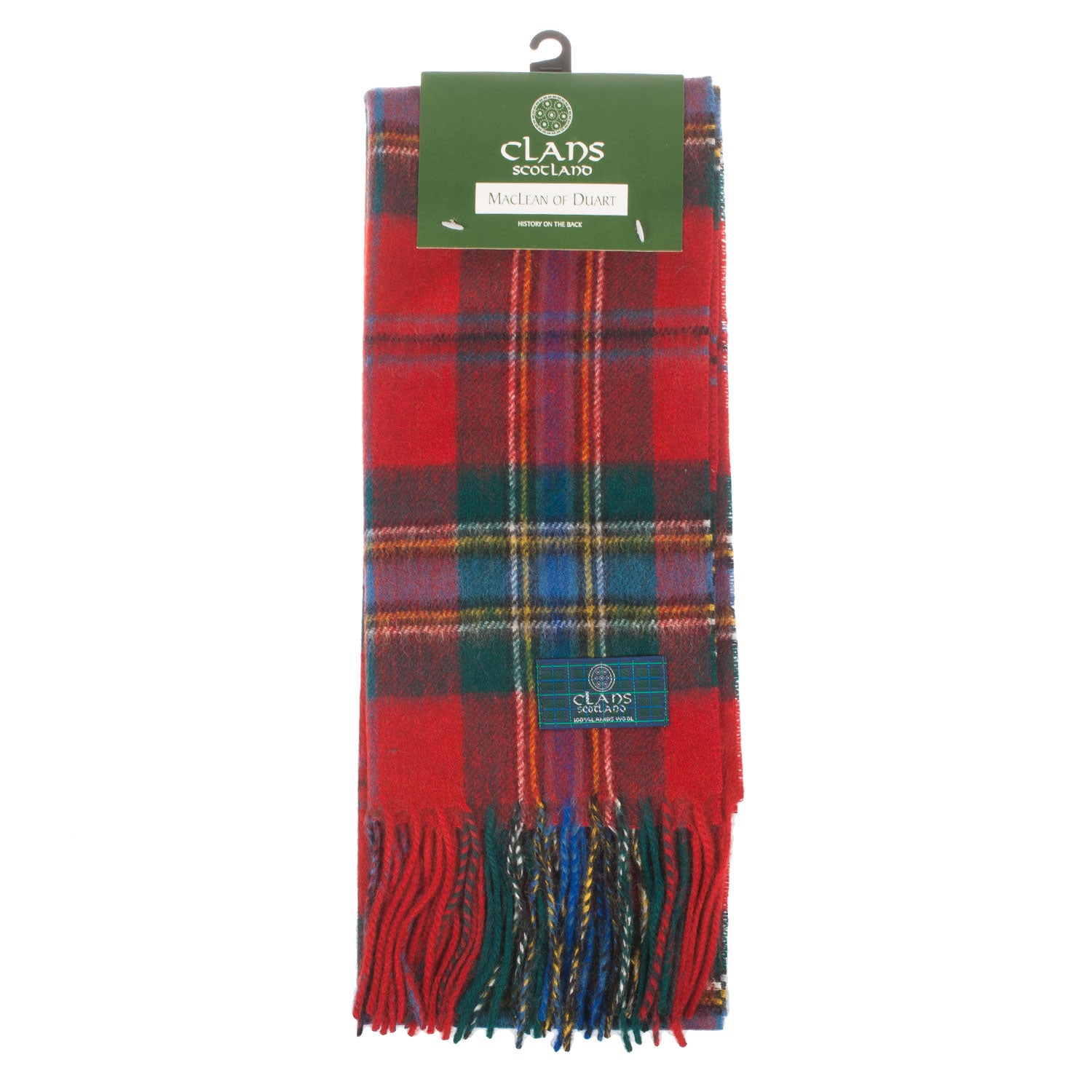 Lambswool Scottish Tartan Clan Scarf Maclean Of Duart