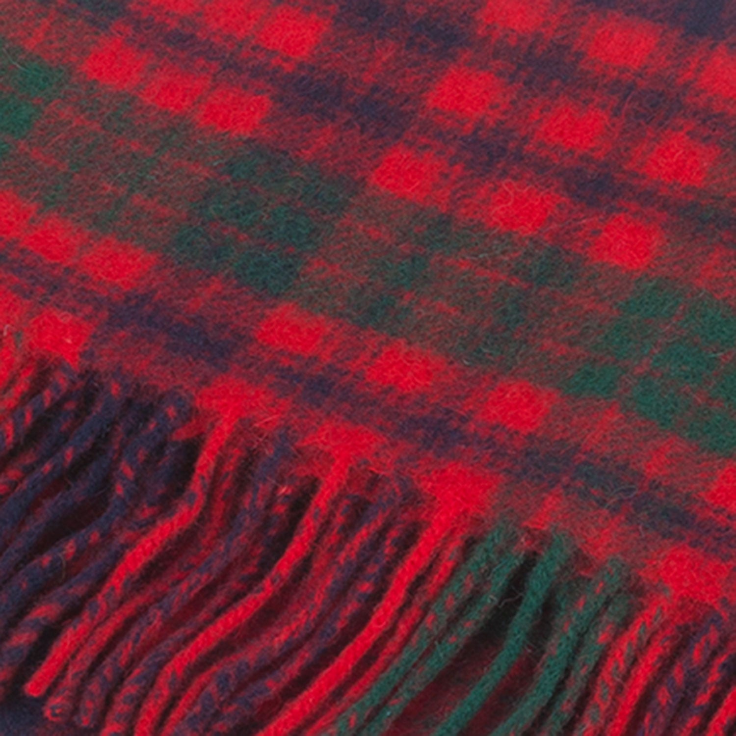 Lambswool Scottish Tartan Clan Scarf Ross Red