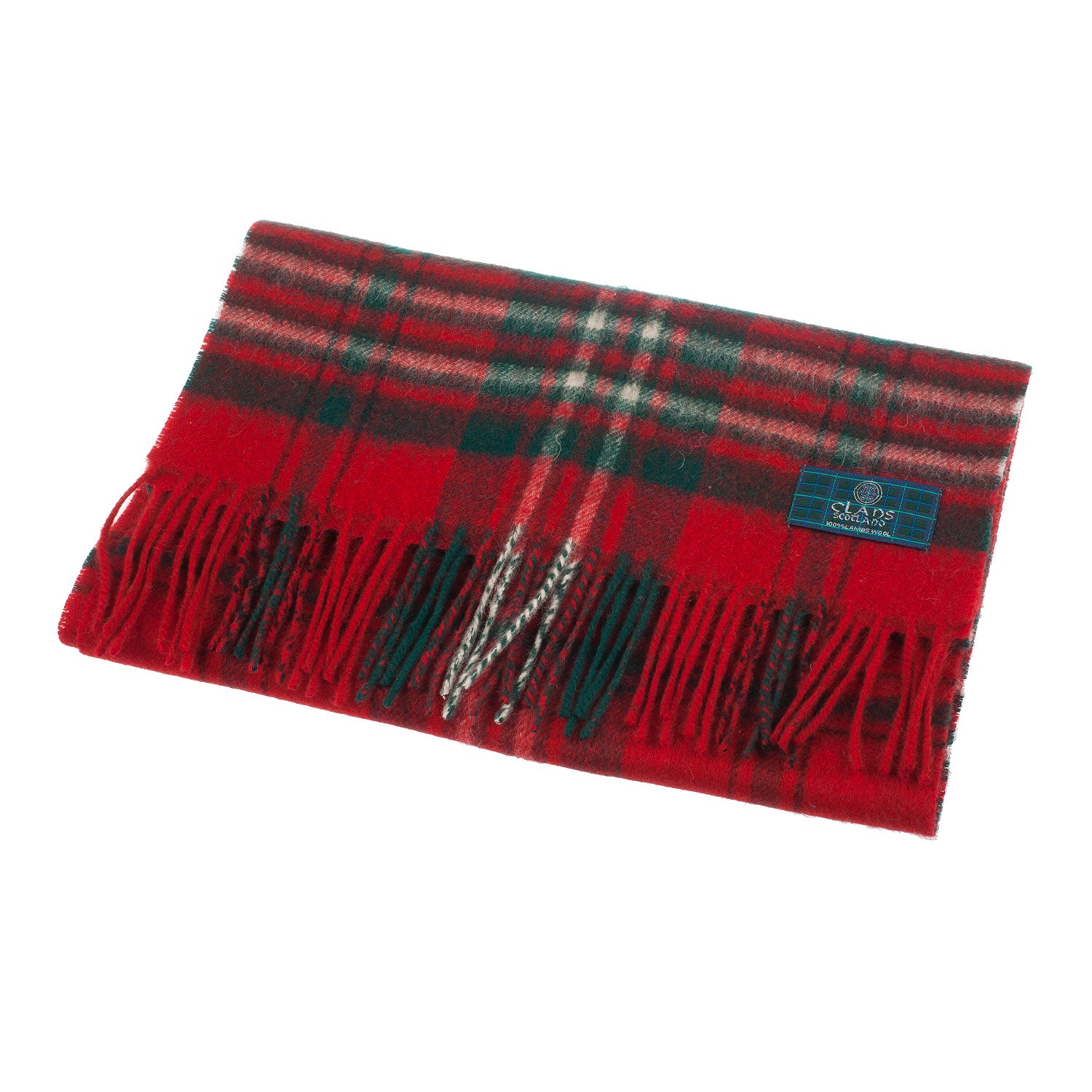 Lambswool Scottish Tartan Clan Scarf Scott Red