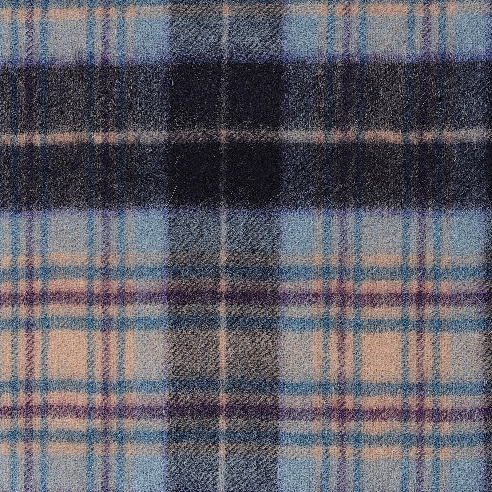 Edinburgh Cashmere Scarf Mackellar Mix Navy