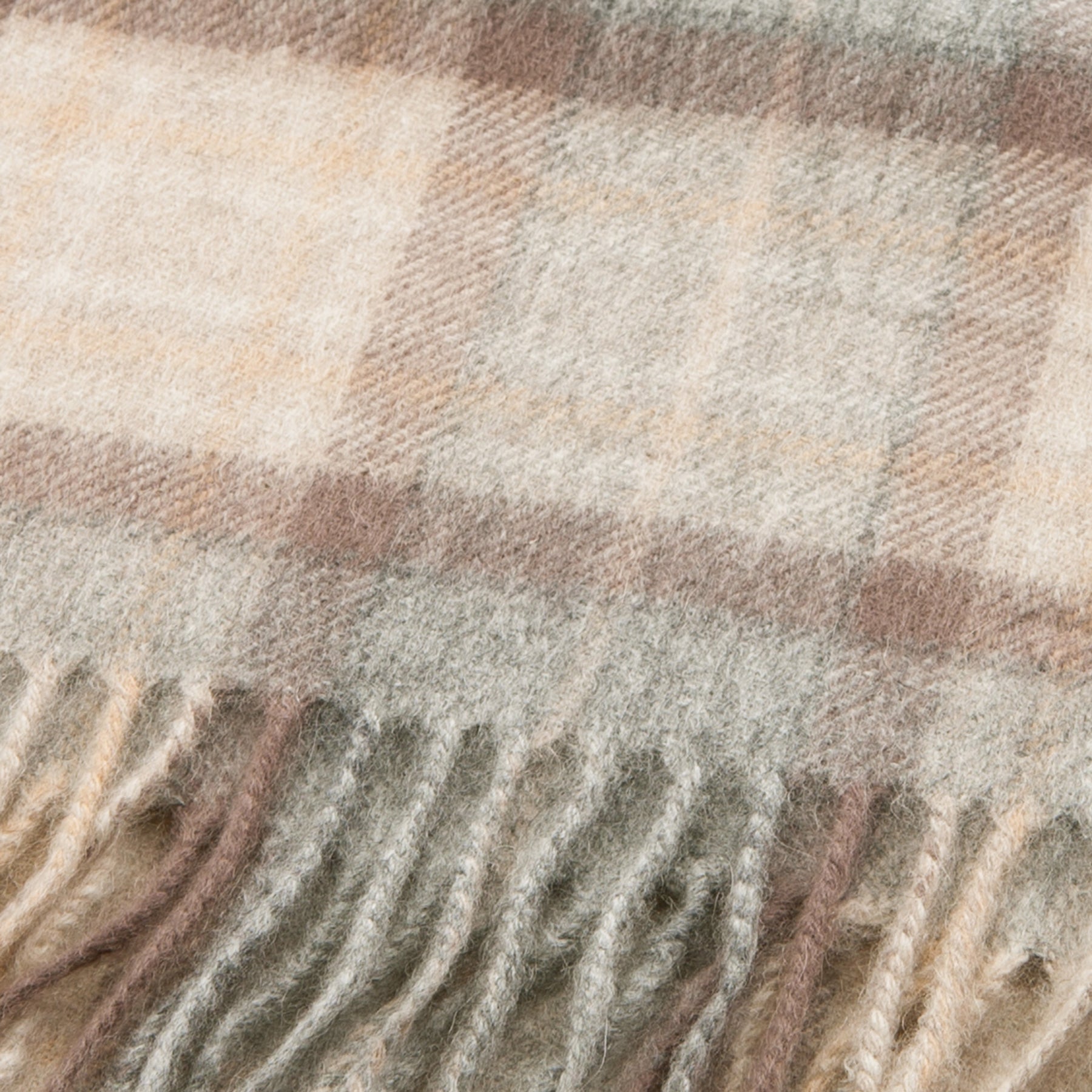 Edinburgh Cashmere Scarf Mackellar Natural