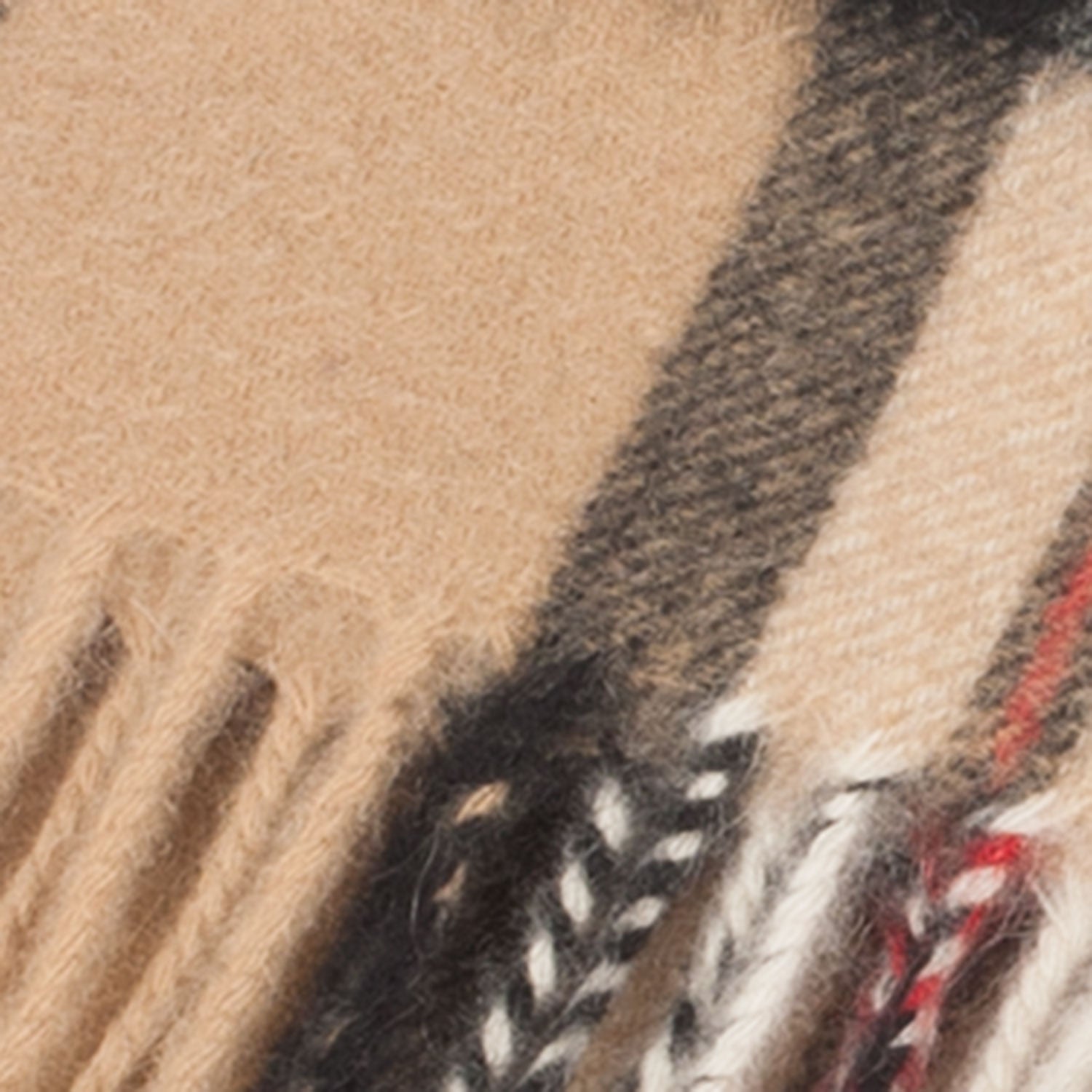 Cashmere Tartan Mini Scarf Thomson Camel