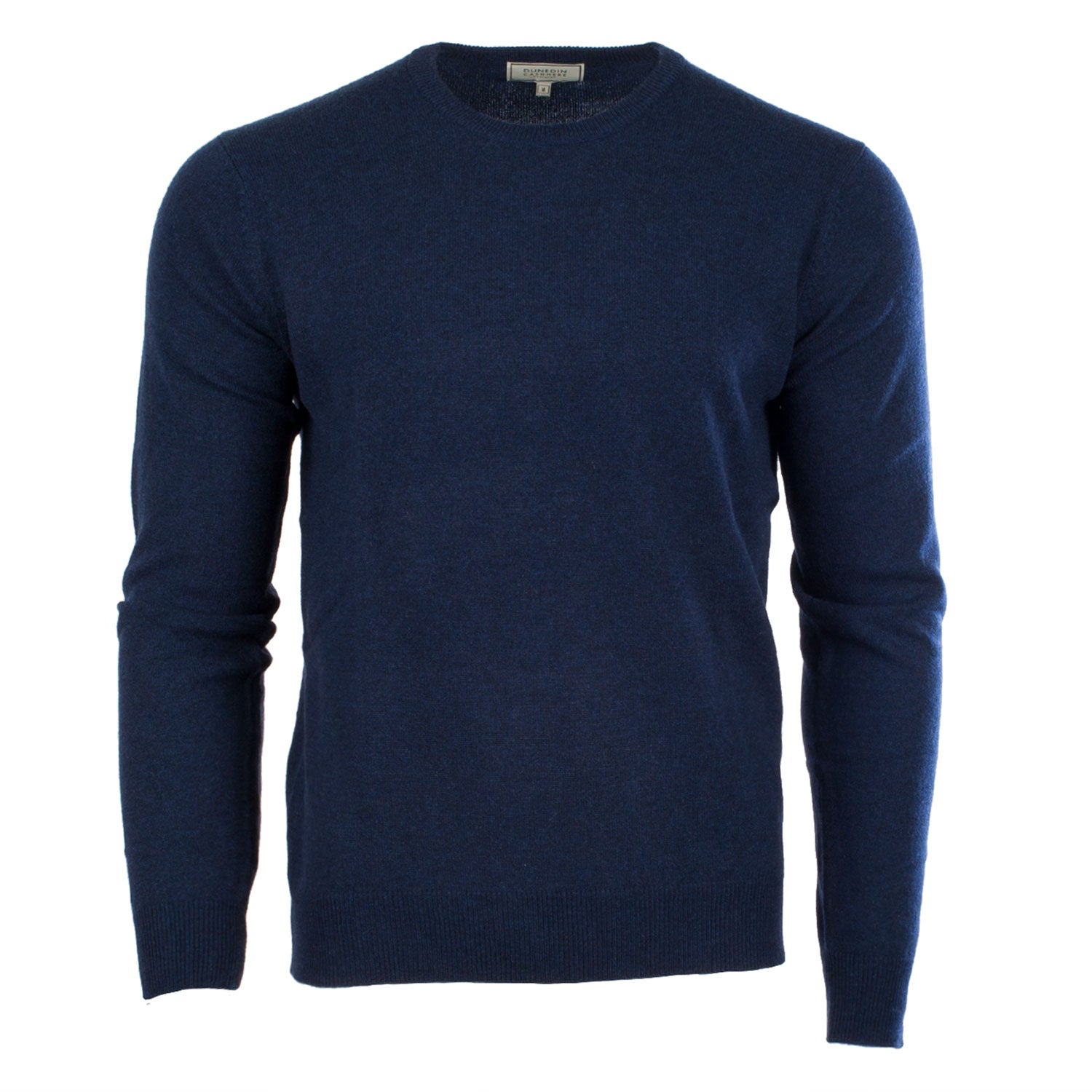 100% Cashmere Gents C Neck Plain Jumper Cosmos